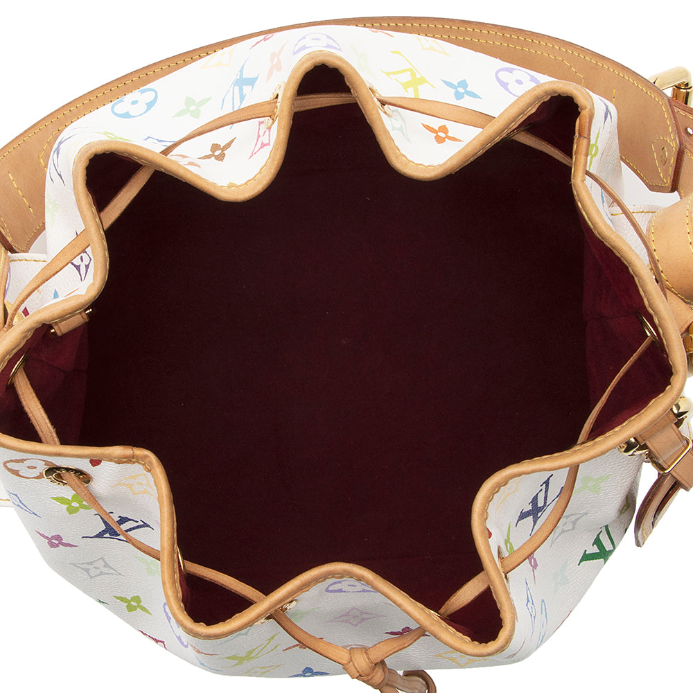 Louis Vuitton Monogram Multicolore Petit Noe Shoulder Bag (SHF-18641)