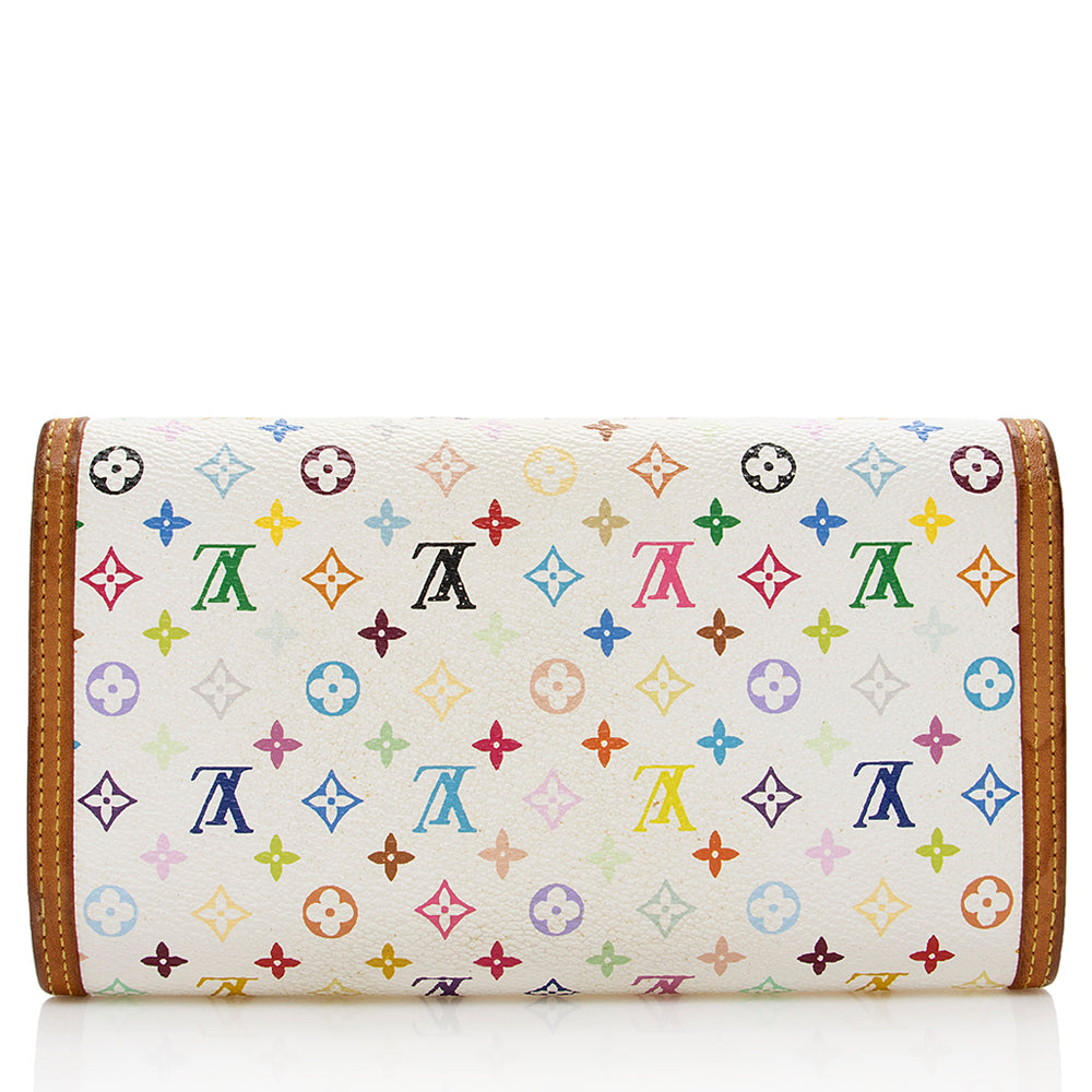 Louis Vuitton Monogram Multicolore Porte Tresor International Wallet (SHF-15845)