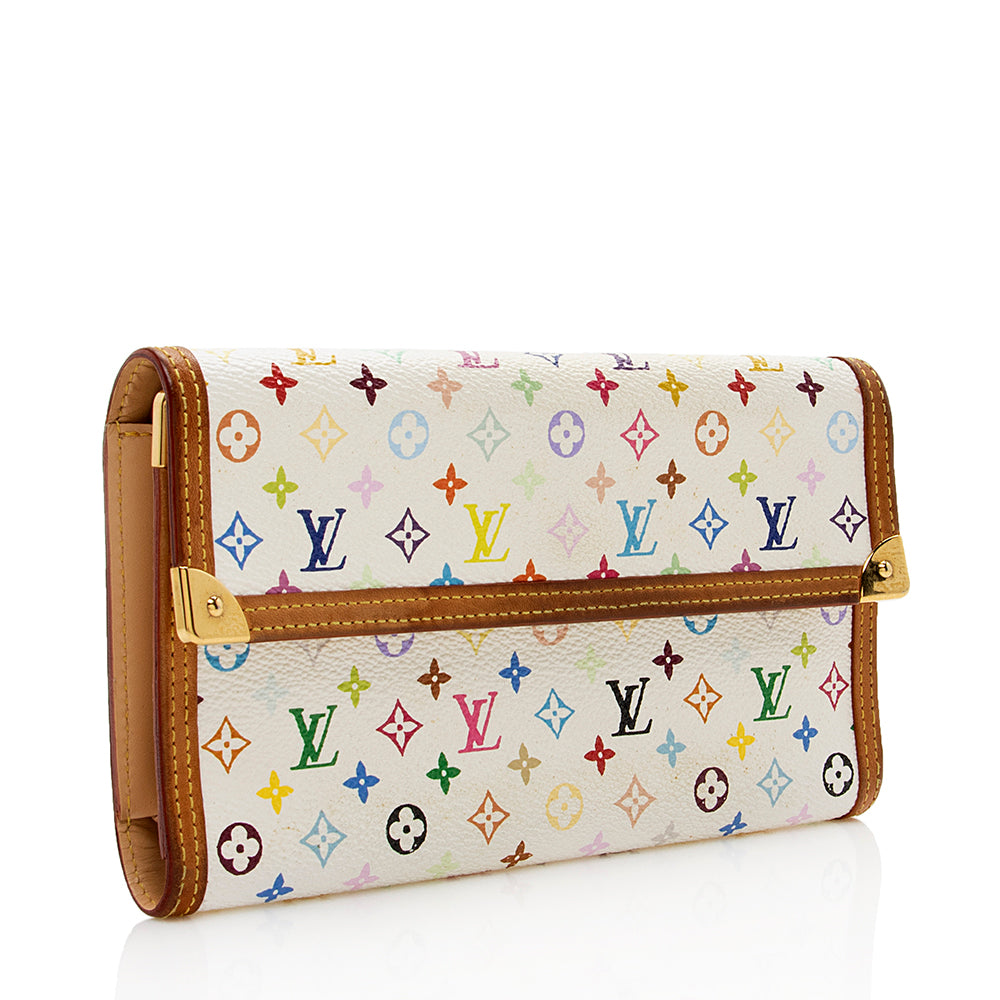 Louis Vuitton Monogram Multicolore Porte Tresor International Wallet (SHF-15845)