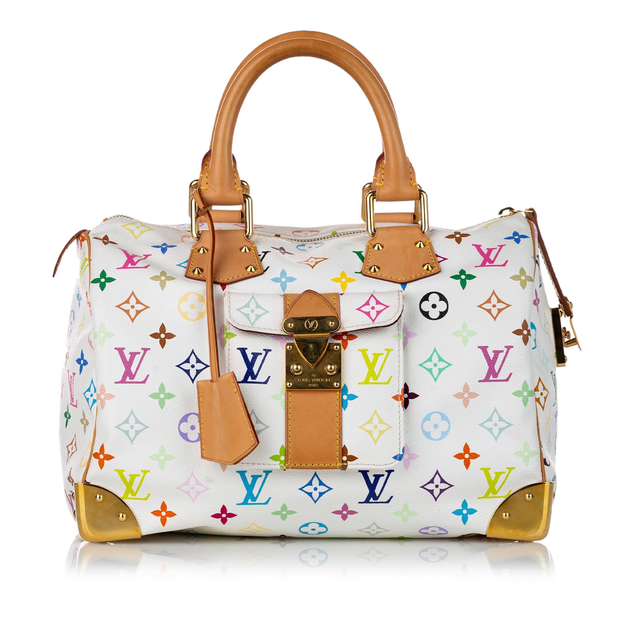 Louis Vuitton Monogram Multicolore Speedy 30 (SHG-30290)