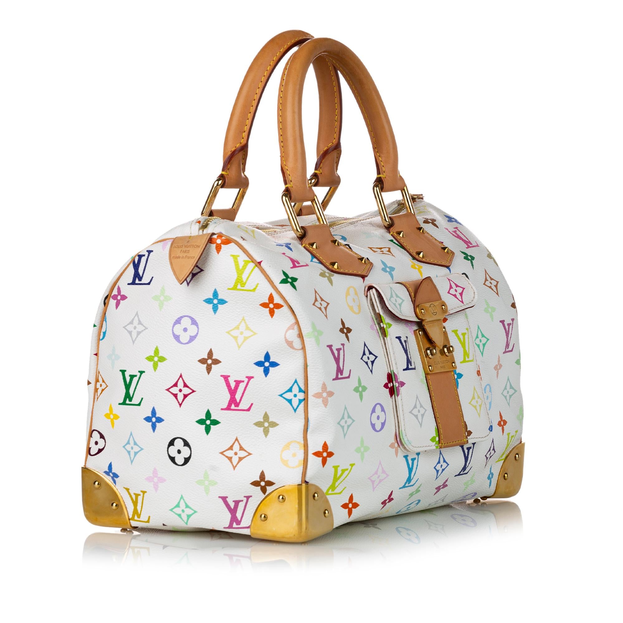 Louis Vuitton Monogram Multicolore Speedy 30 (SHG-30290)