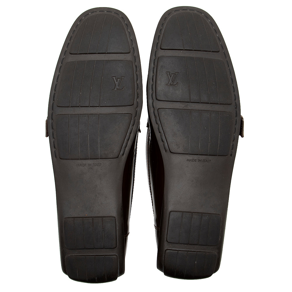 Louis Vuitton Monogram Patent Leather Loafers - Size 10 / 40 (SHF-18835)