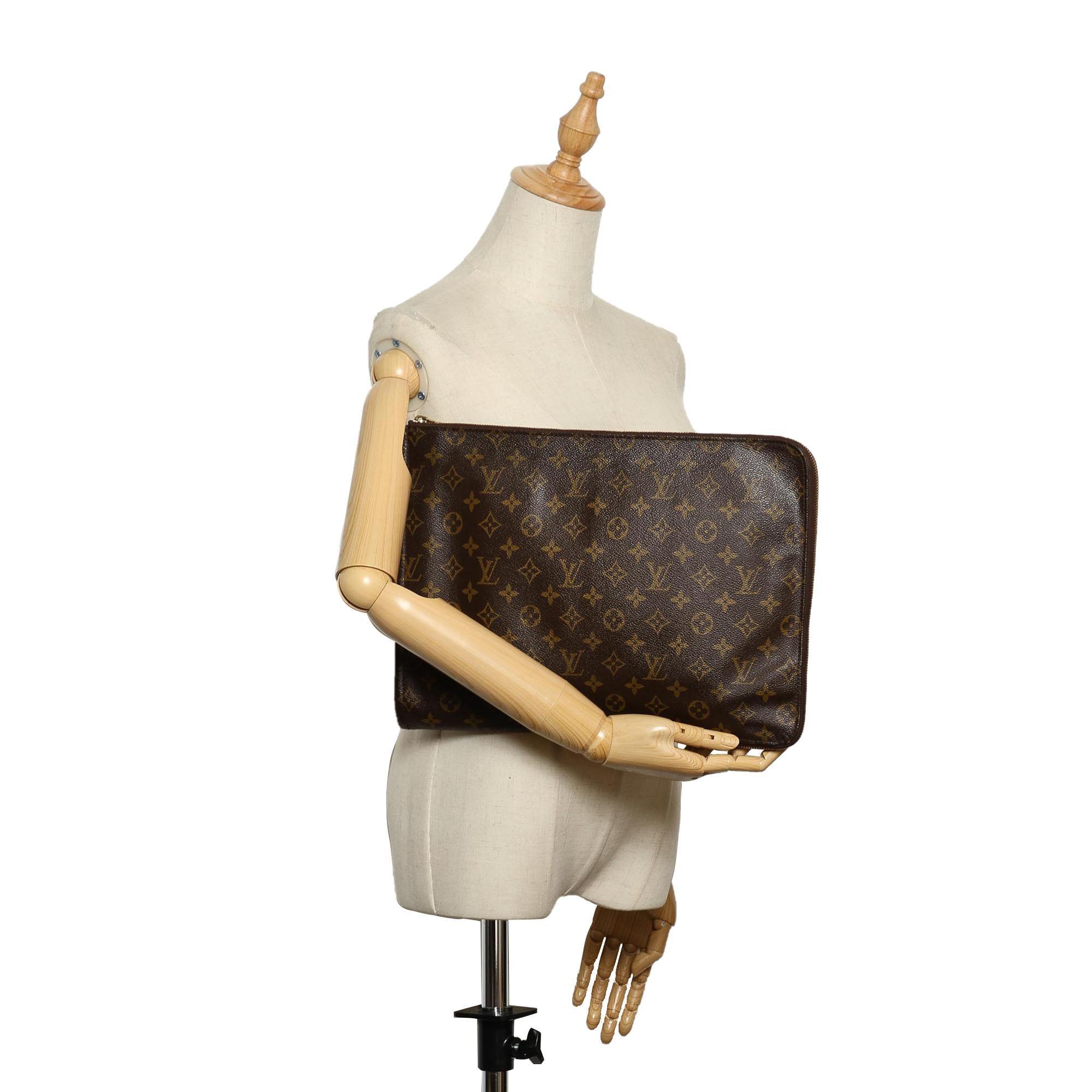 Louis Vuitton Monogram Poche Documents Portfolio (SHG-22735)