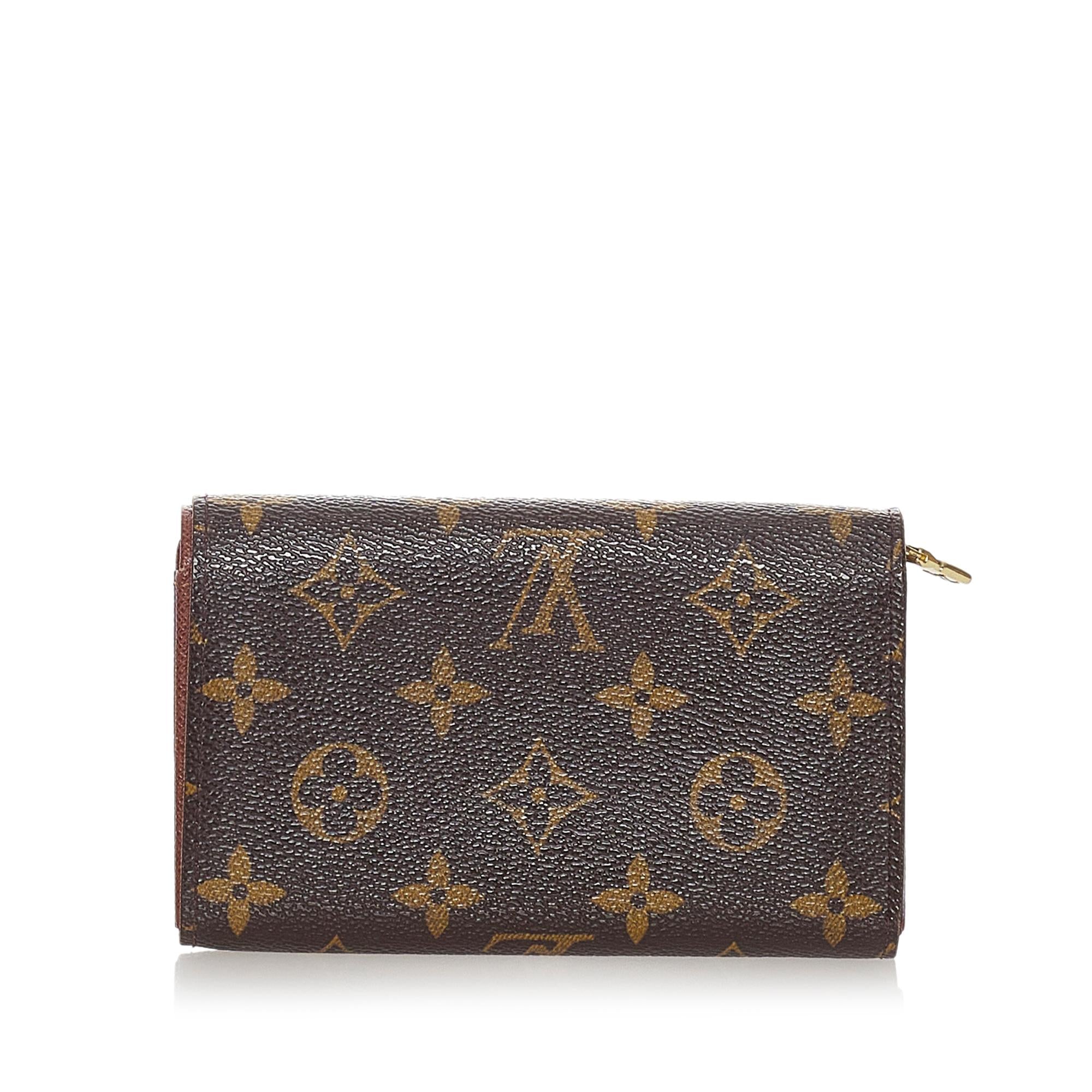 Louis Vuitton Monogram Porte Monnaie Billets (SHG-28026)