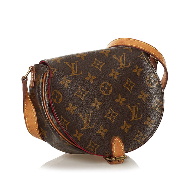 Louis Vuitton Tambourine Canvas Shoulder Bag (pre-owned) in Brown