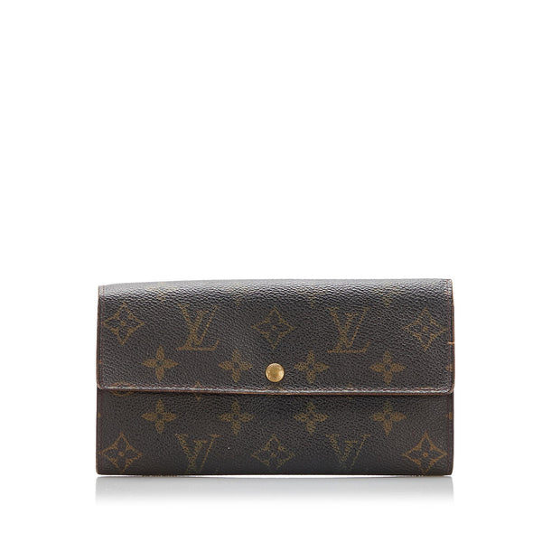 white and brown louis vuittons wallet