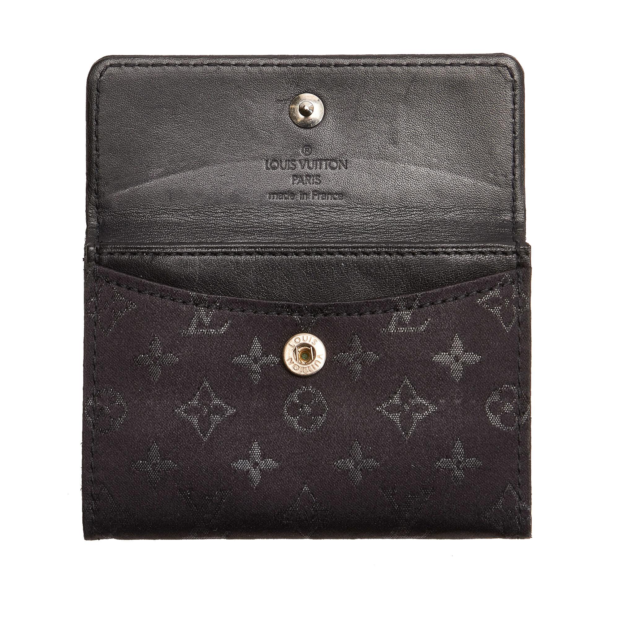 Louis Vuitton Monogram Satin Porte Monnaie Billets (SHG-29295)