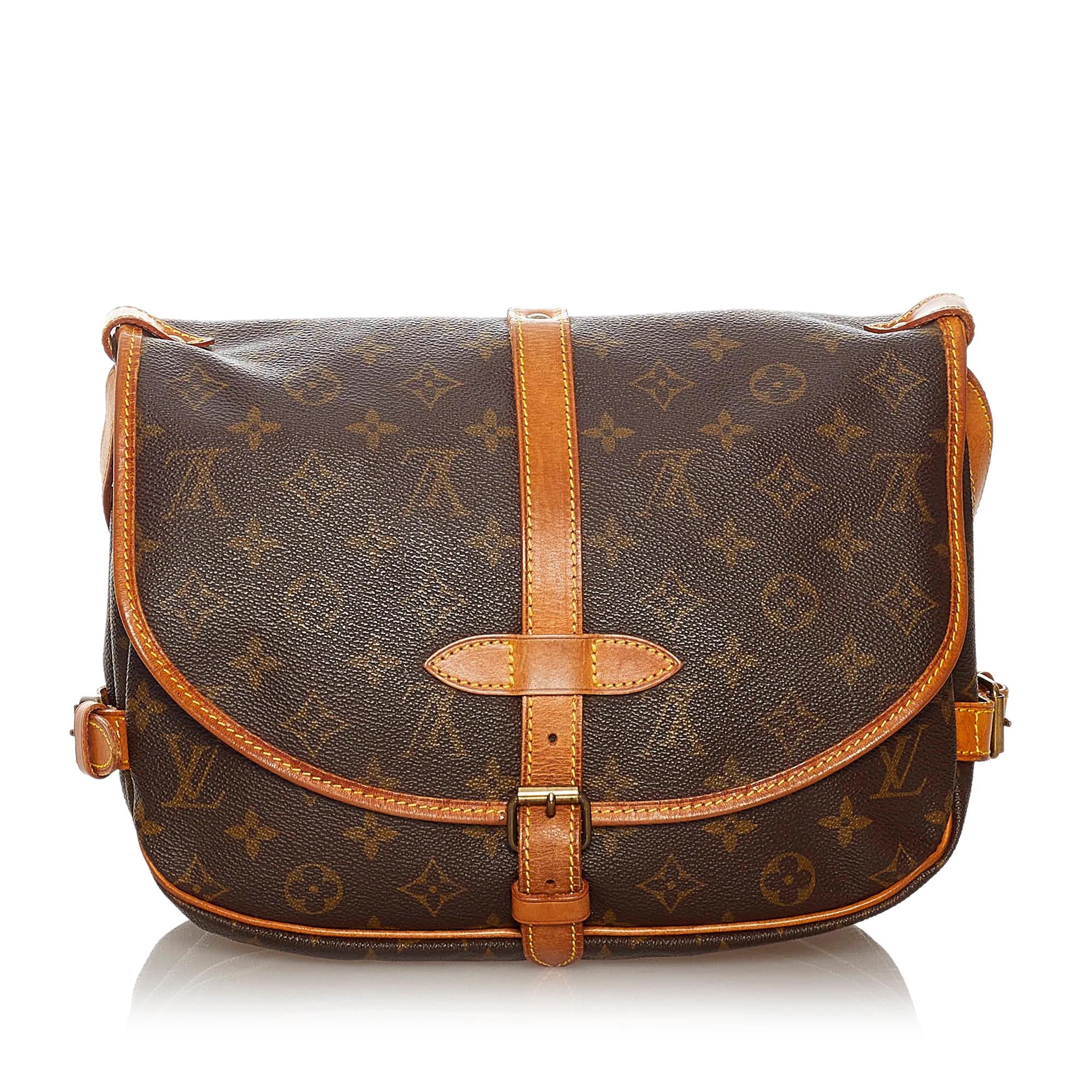 Louis Vuitton Monogram Saumur 25 (SHG-27700)