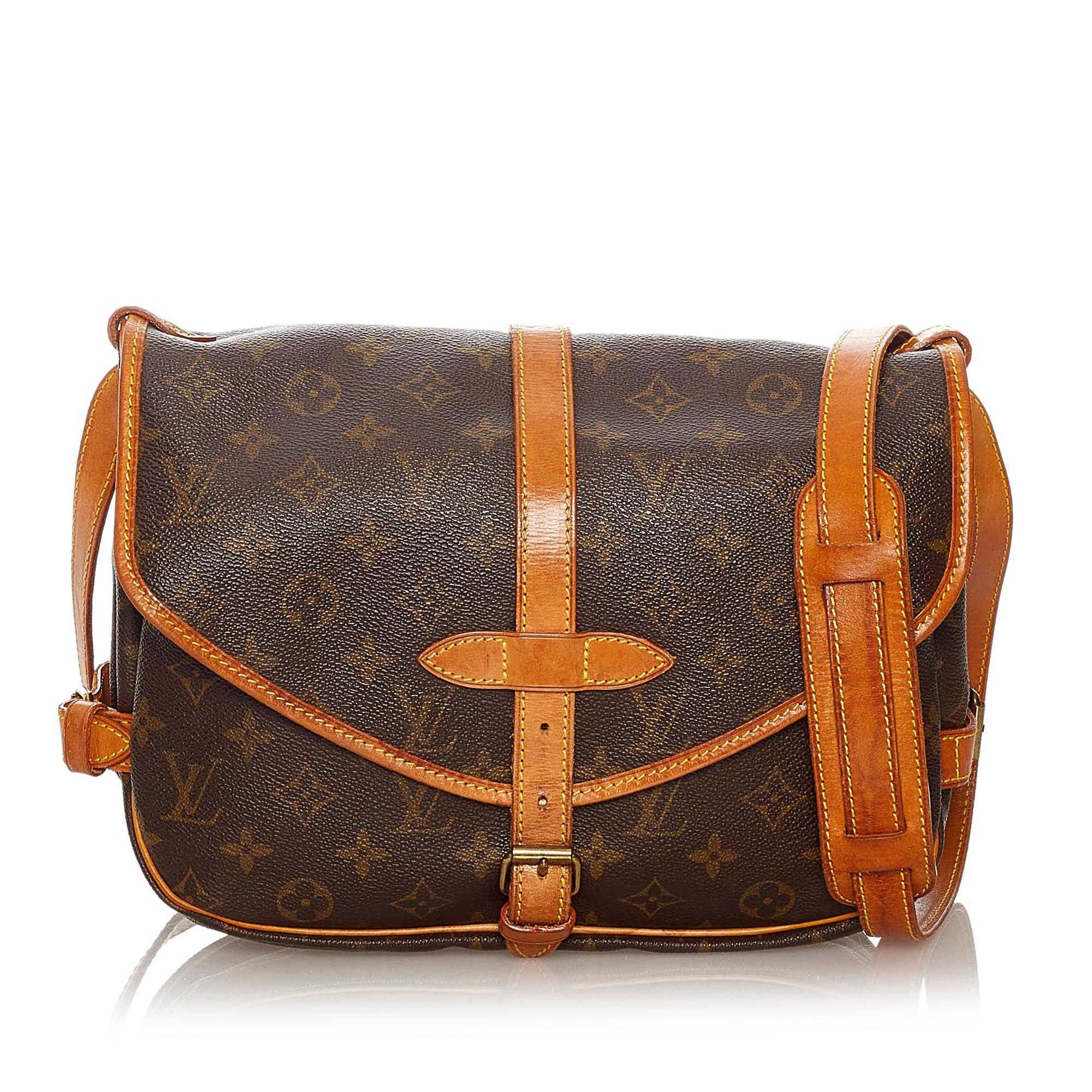 Louis Vuitton Monogram Saumur 25 (SHG-27700)