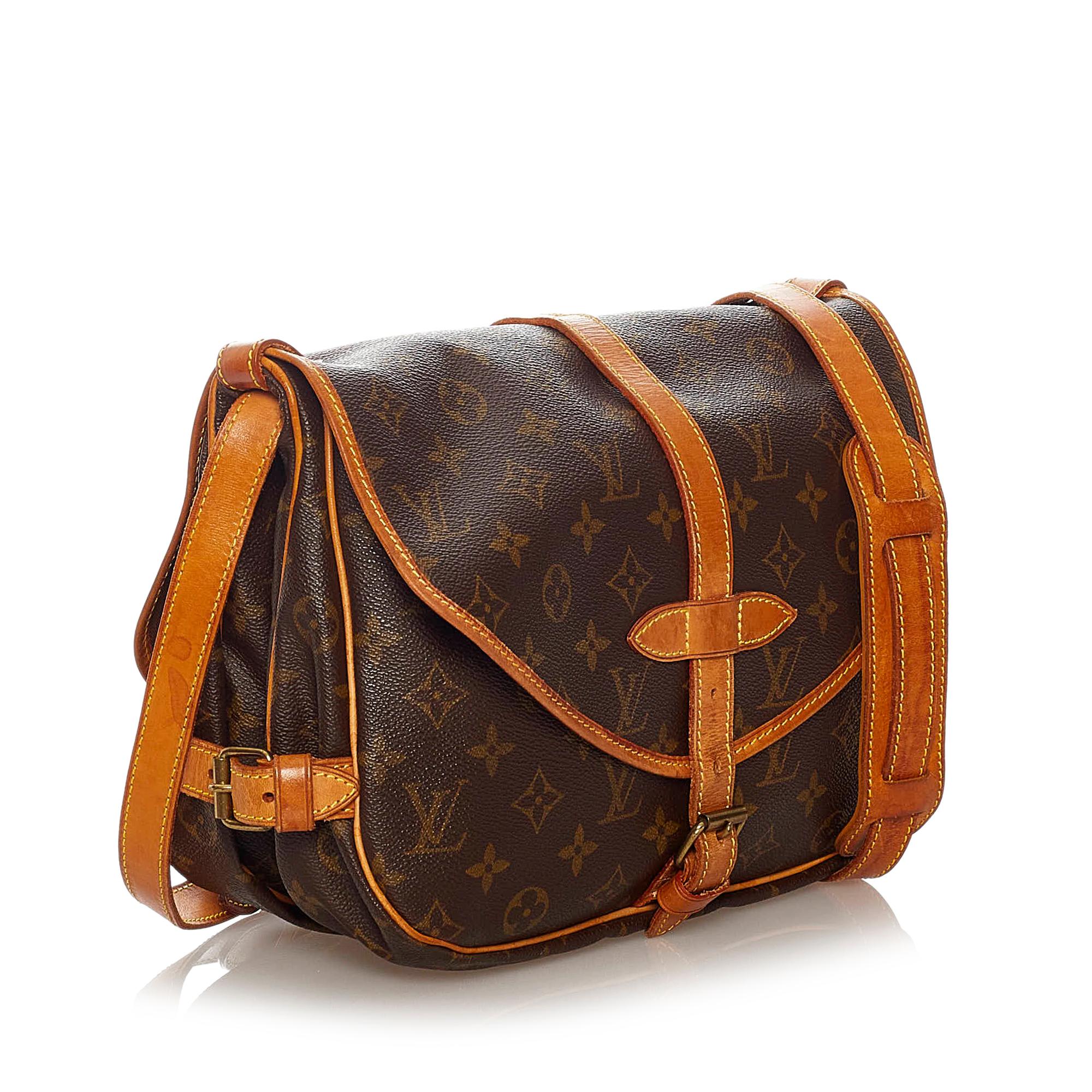 Louis Vuitton Monogram Saumur 25 (SHG-27700)