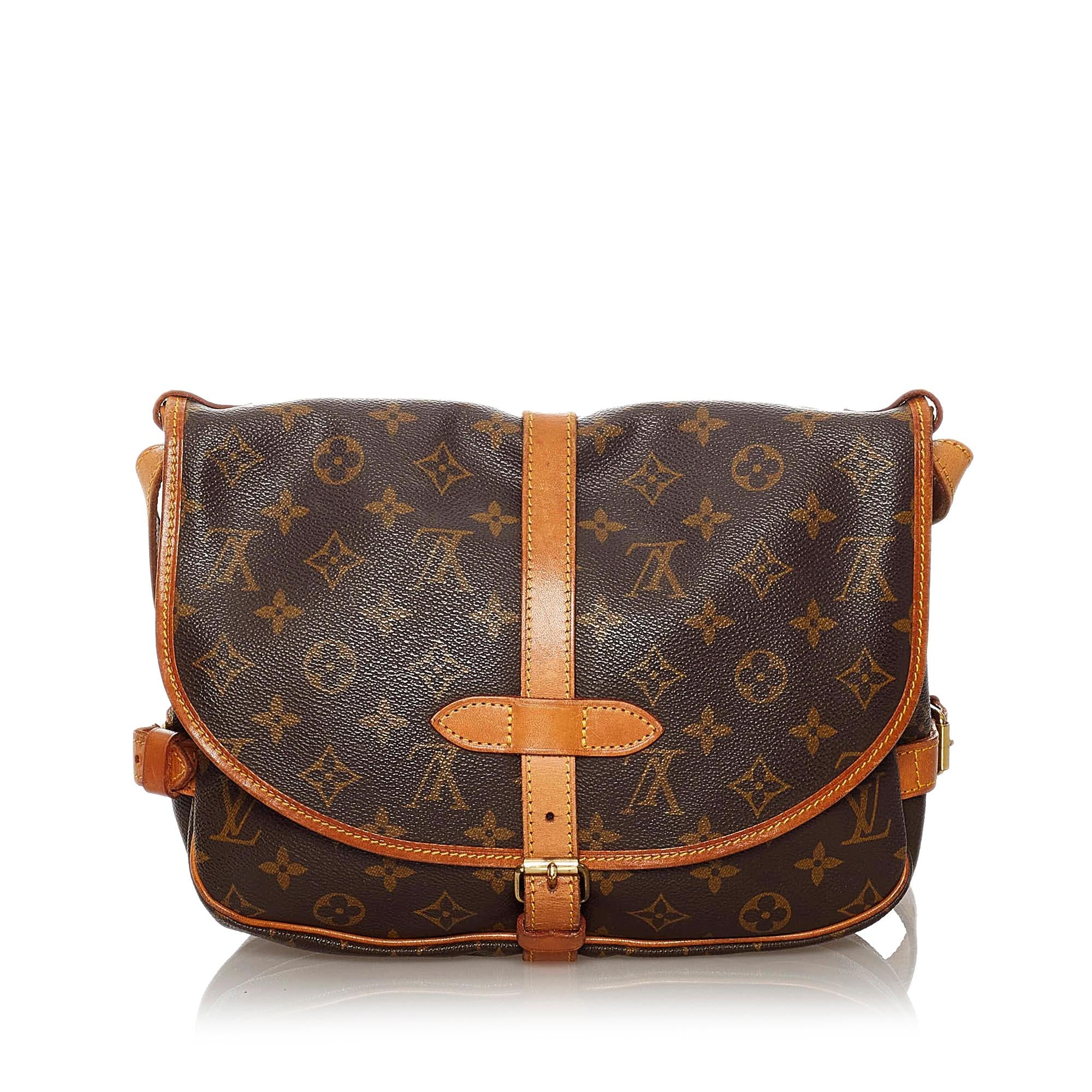 Louis Vuitton Monogram Saumur 25 (SHG-28331)