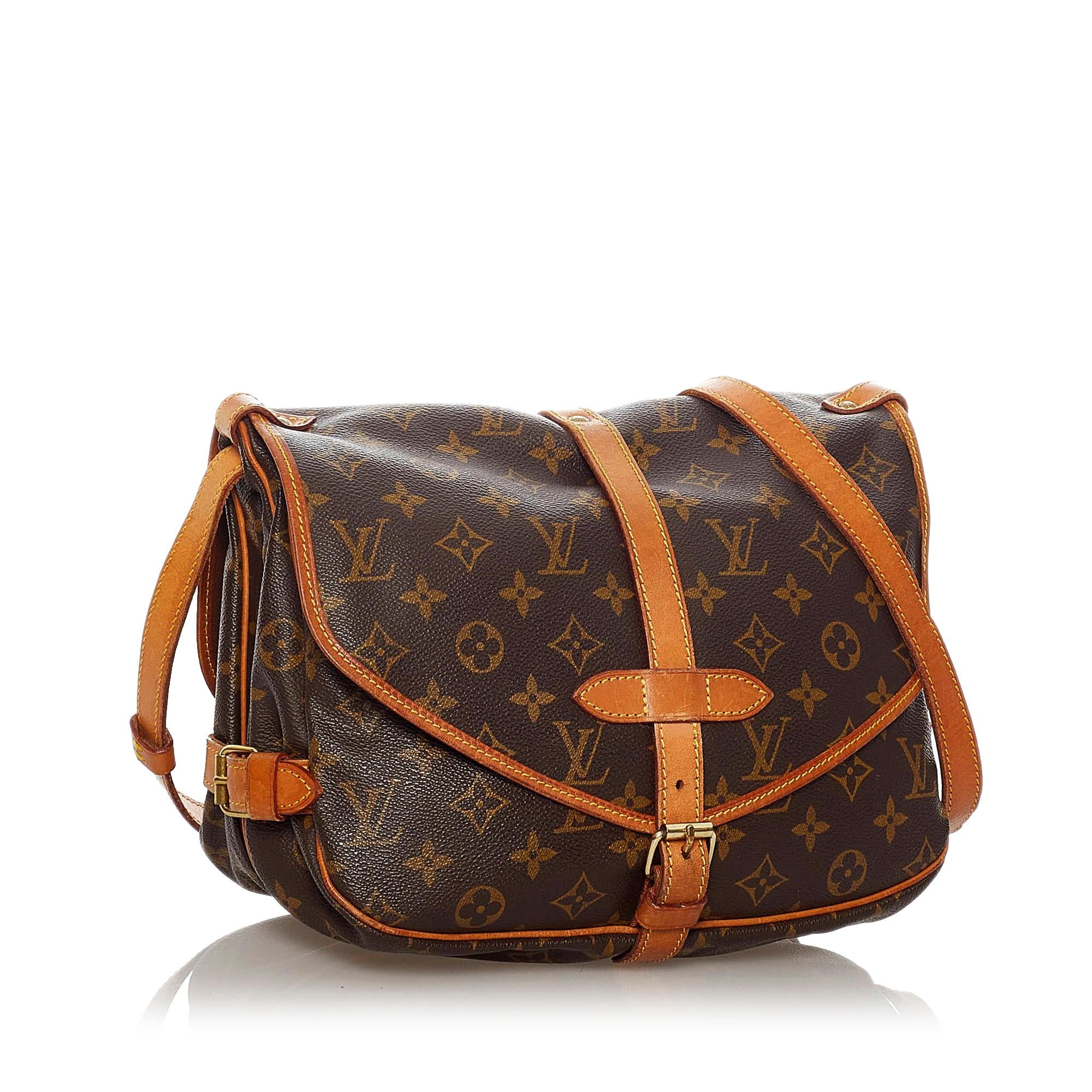 Louis Vuitton Monogram Saumur 25 (SHG-28331)
