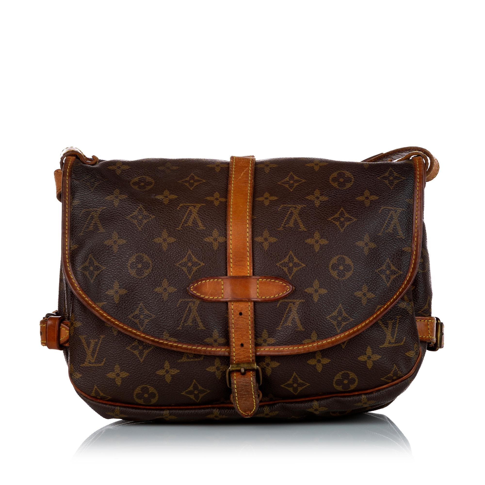 Louis Vuitton Monogram Saumur 25 (SHG-34635)