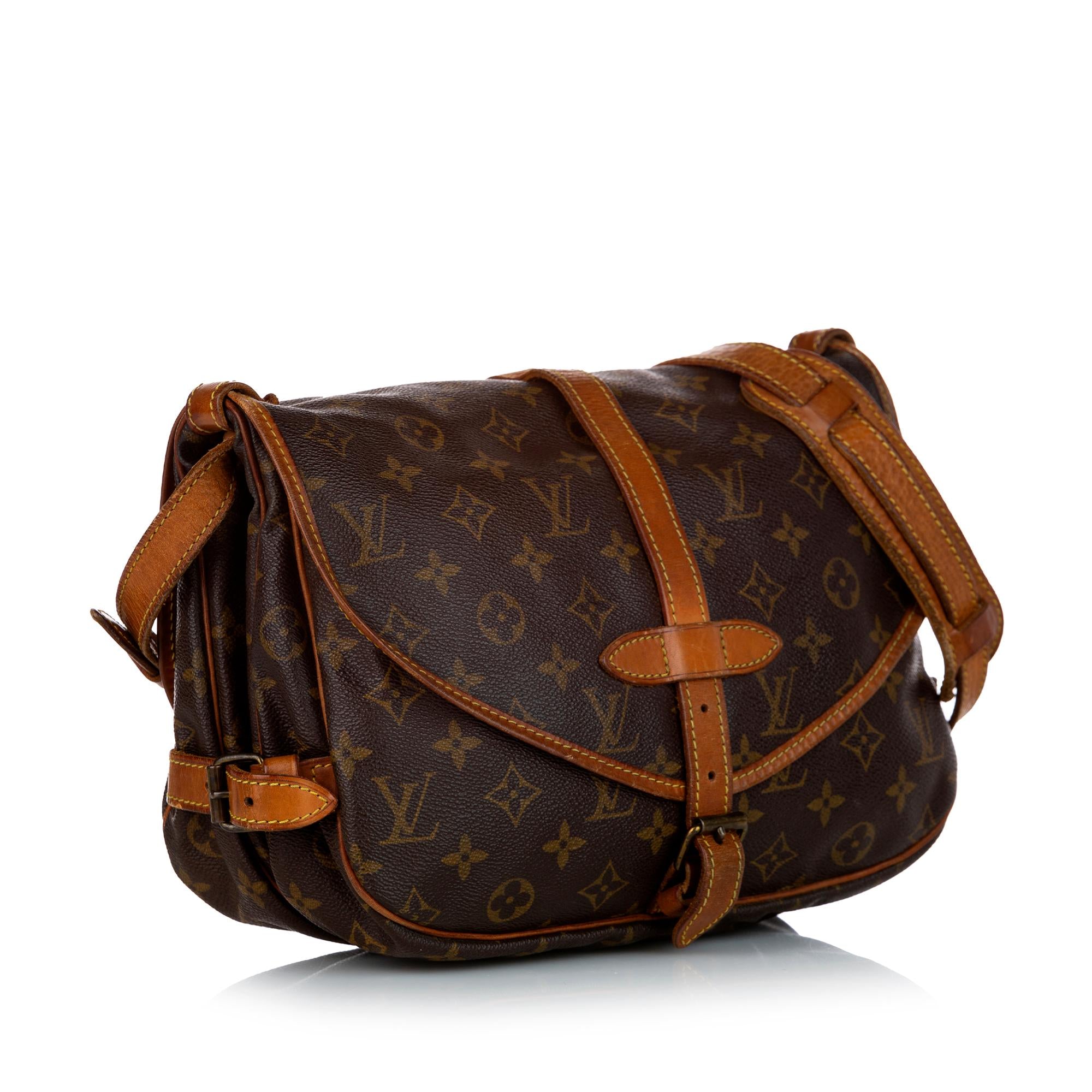 Louis Vuitton Monogram Saumur 25 (SHG-34635)
