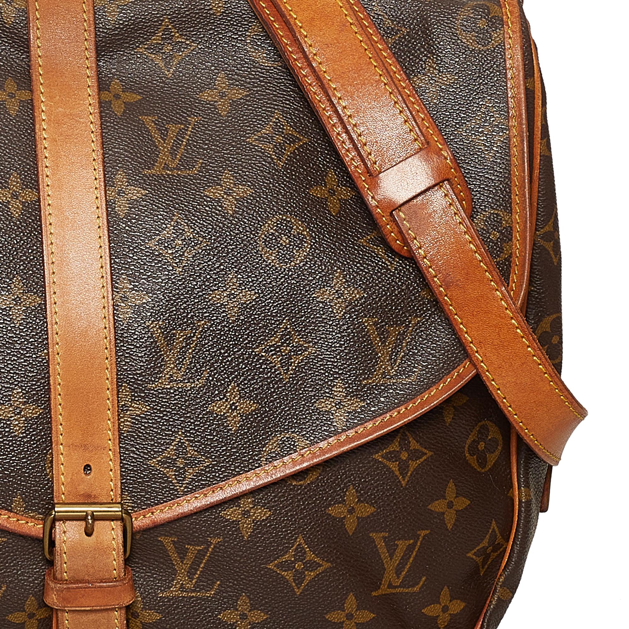 Louis Vuitton Monogram Saumur 35 (SHG-28463)