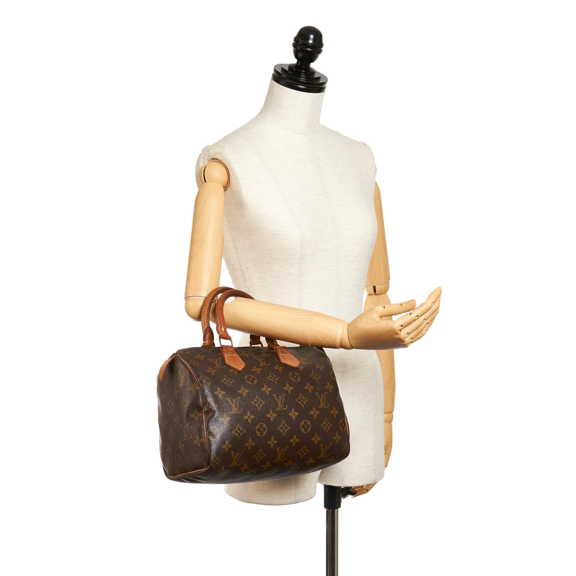 Louis Vuitton Monogram Speedy 25 (SHG-27452)