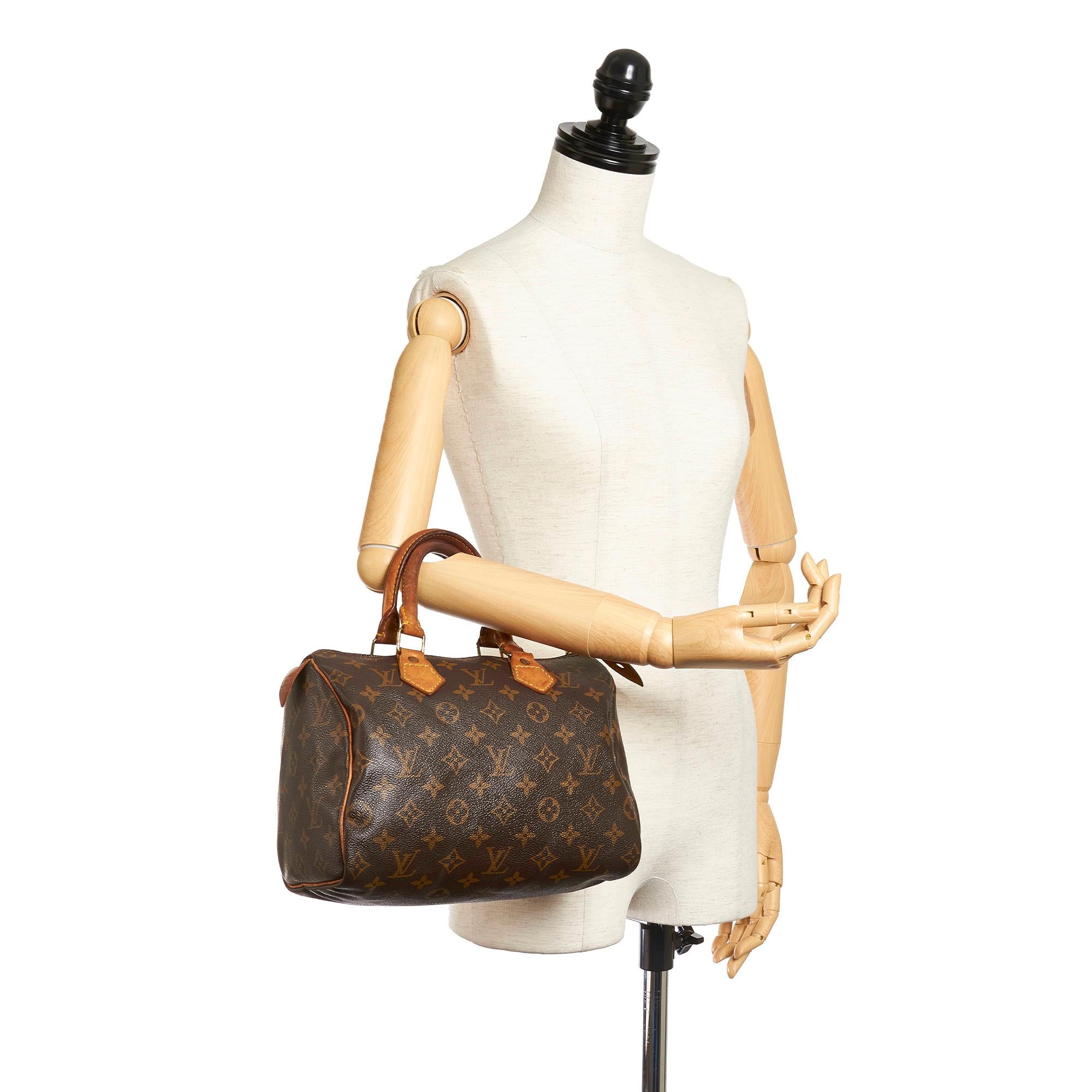 Louis Vuitton Monogram Speedy 25 (SHG-28261)