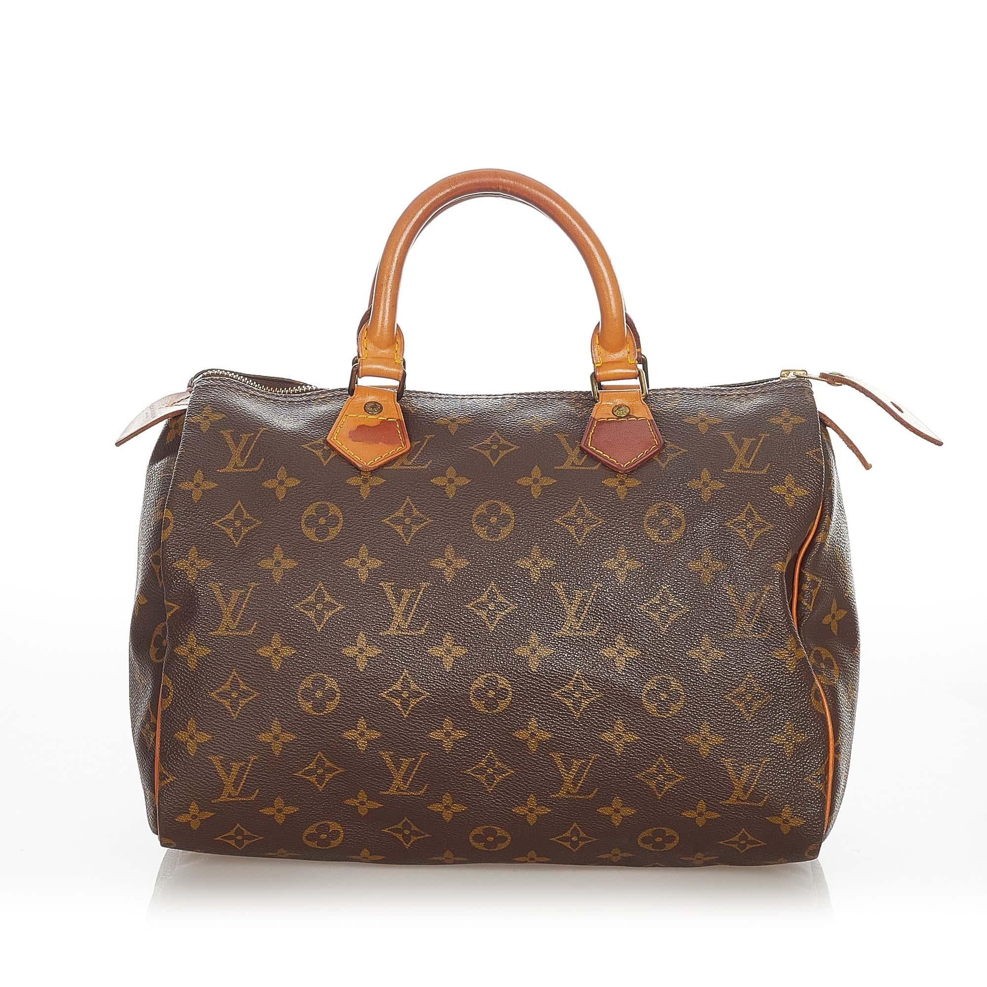 Louis Vuitton Monogram Speedy 30 (SHG-22126)