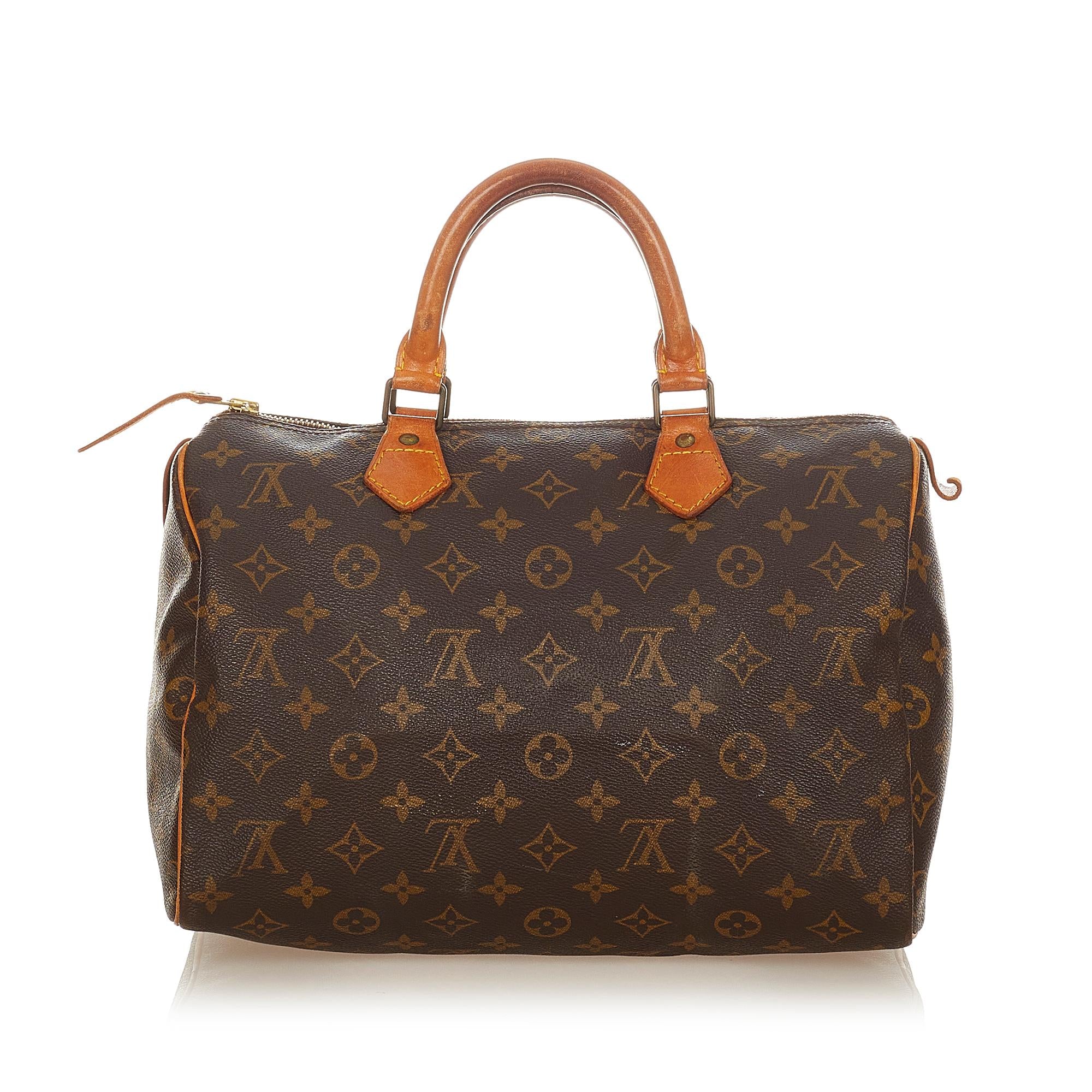 Louis Vuitton Monogram Speedy 30 (SHG-26179)