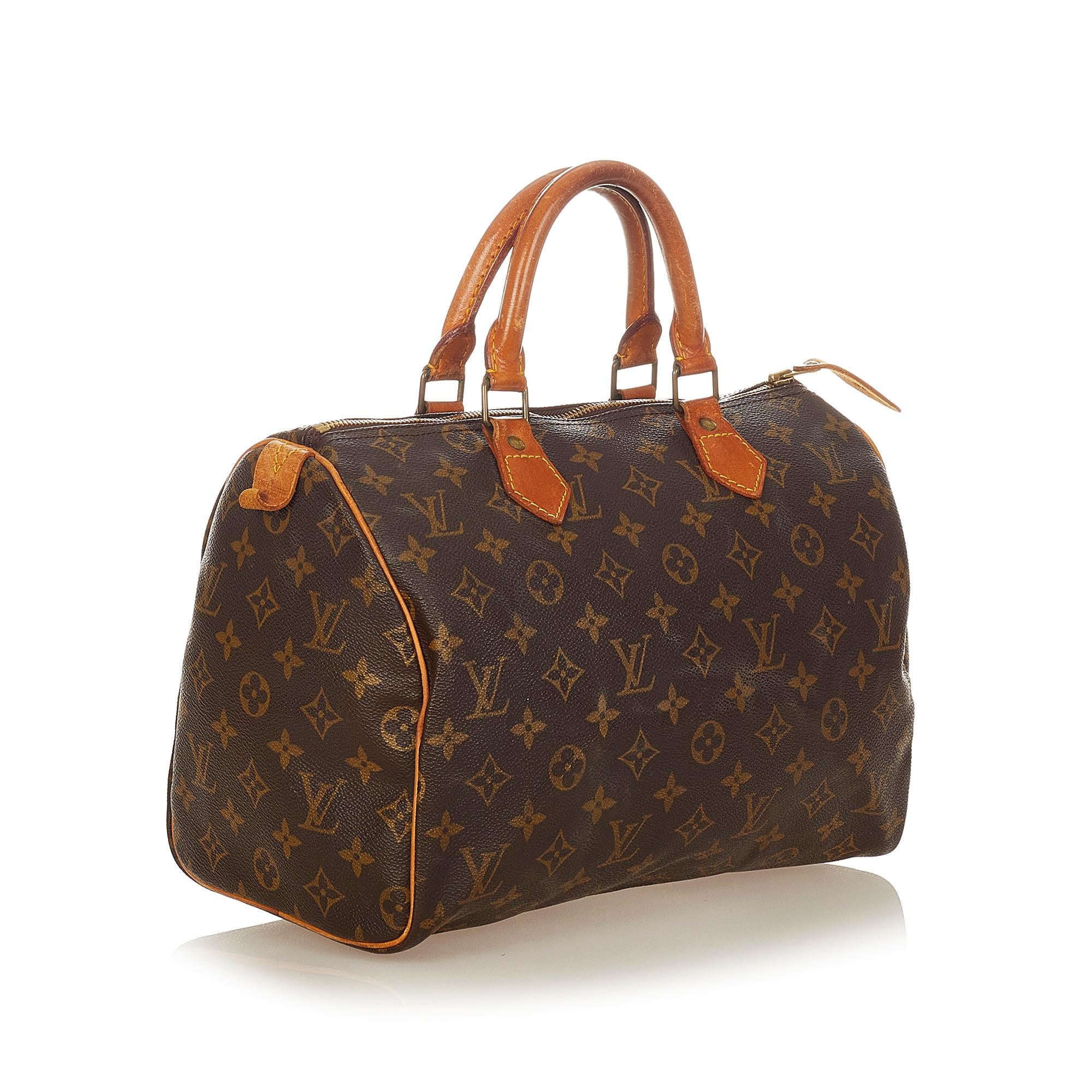 Louis Vuitton Monogram Speedy 30 (SHG-26179)