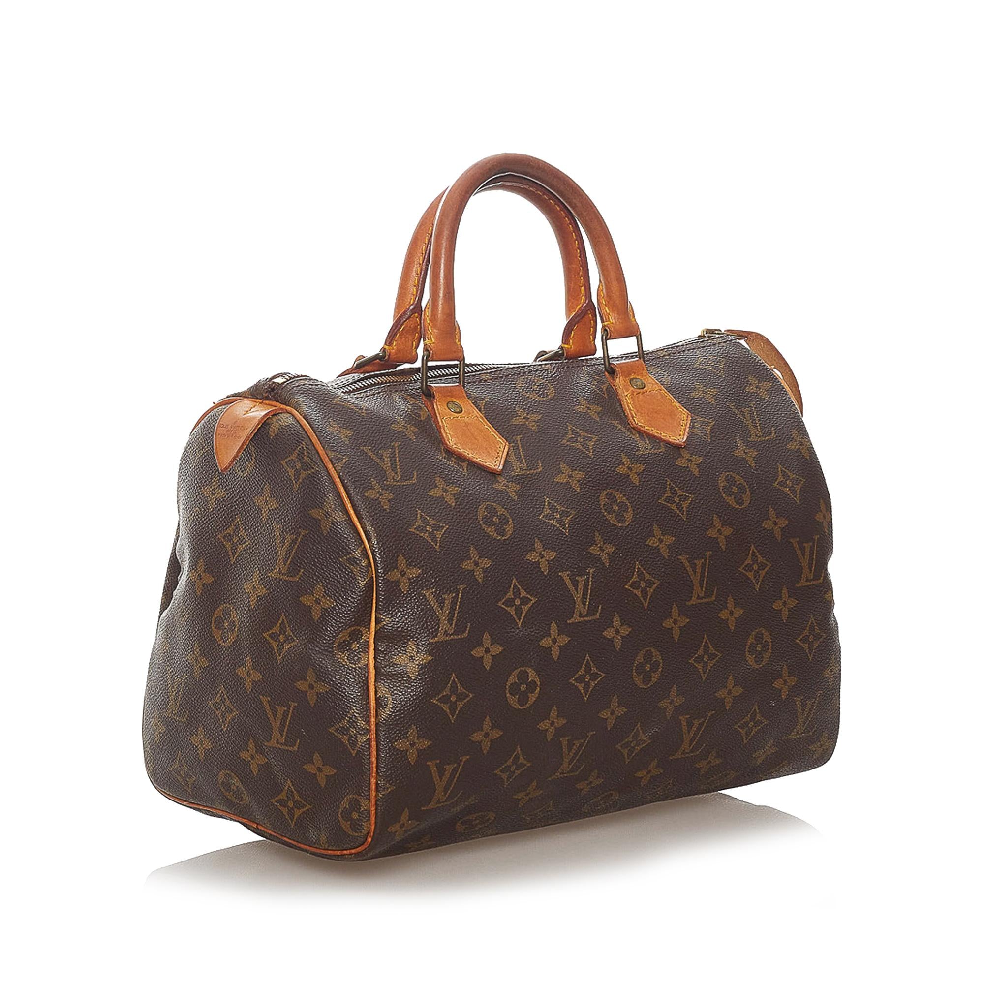 Louis Vuitton Monogram Speedy 30 (SHG-27712)