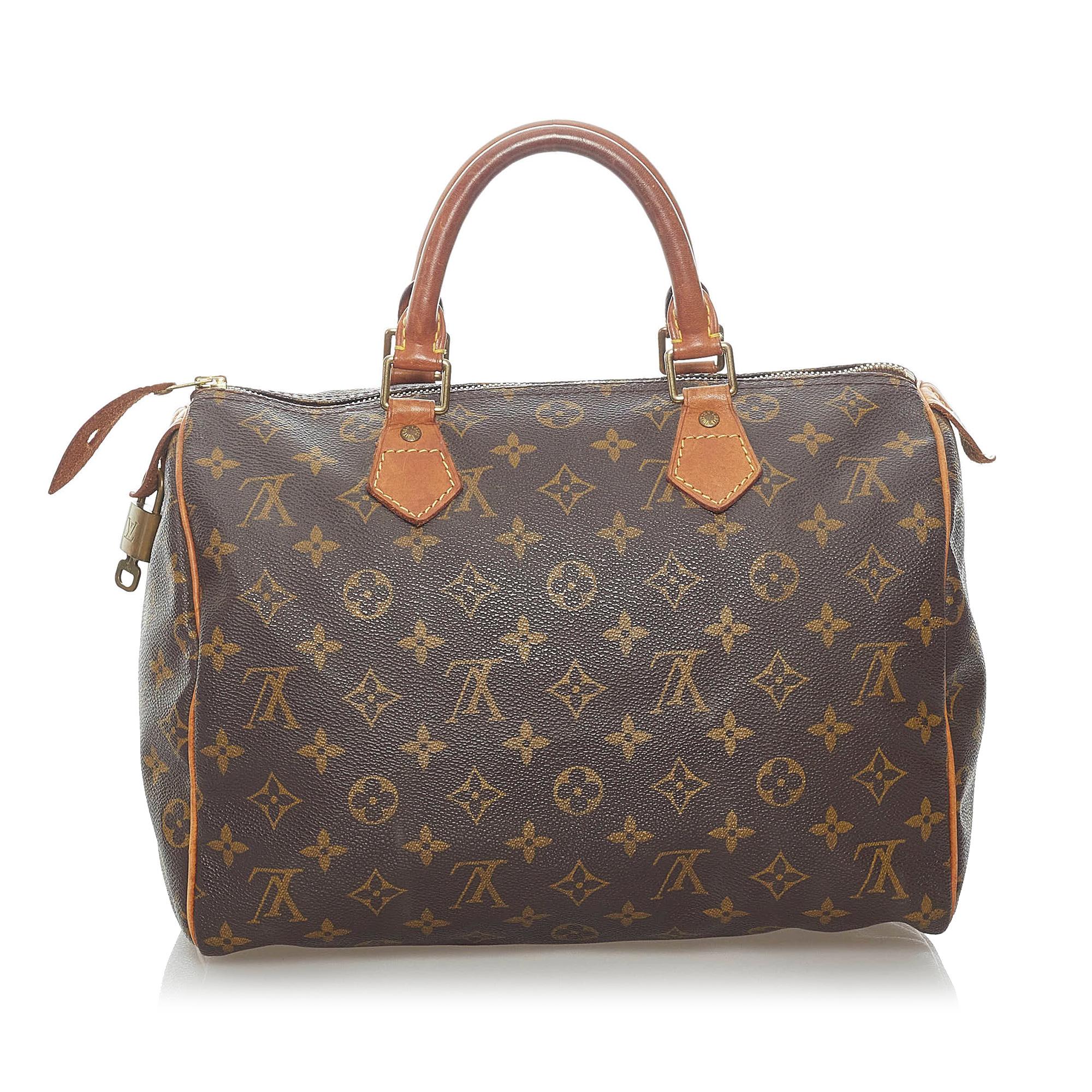 Louis Vuitton Monogram Speedy 30 (SHG-33436)