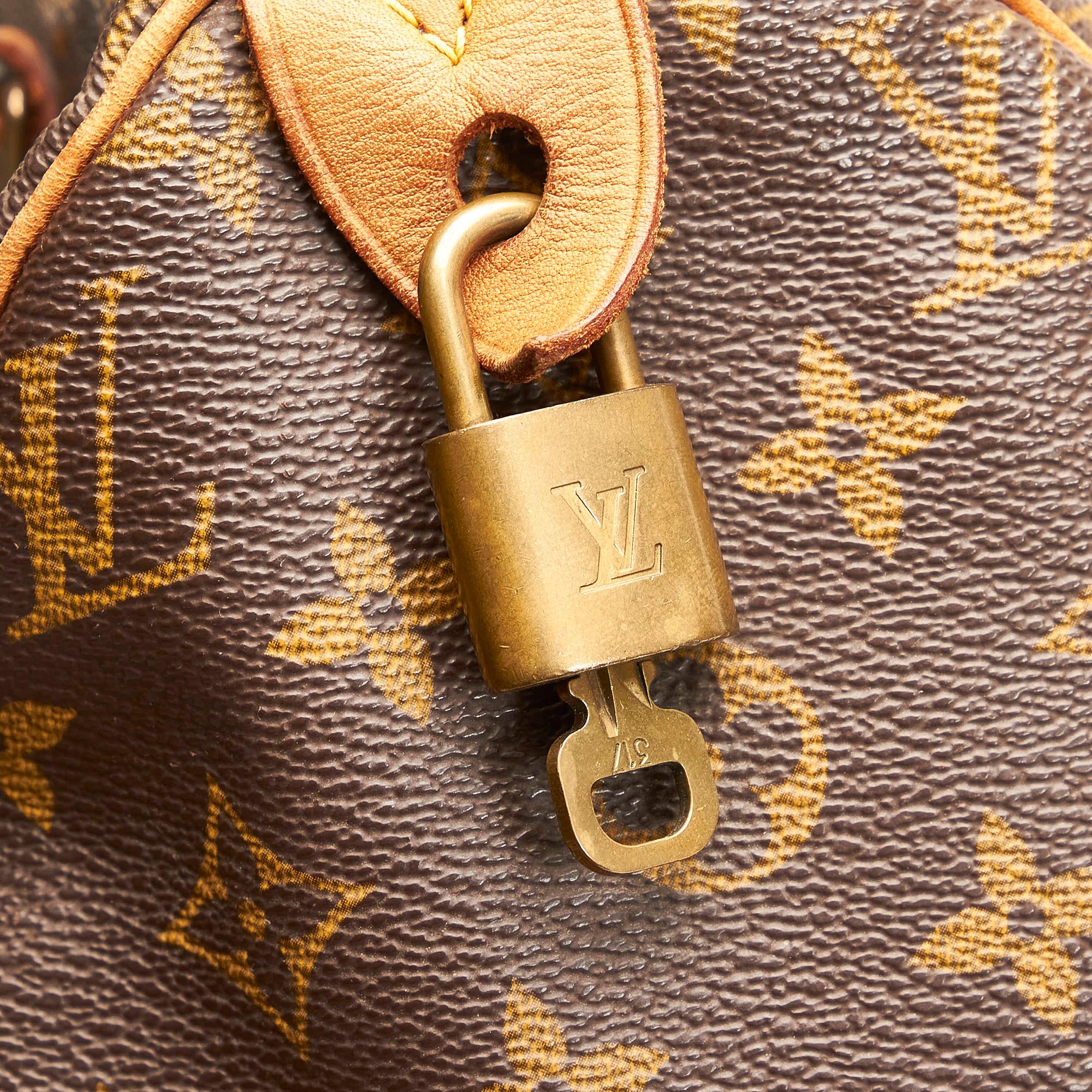 Louis Vuitton Monogram Speedy 30 (SHG-33436)