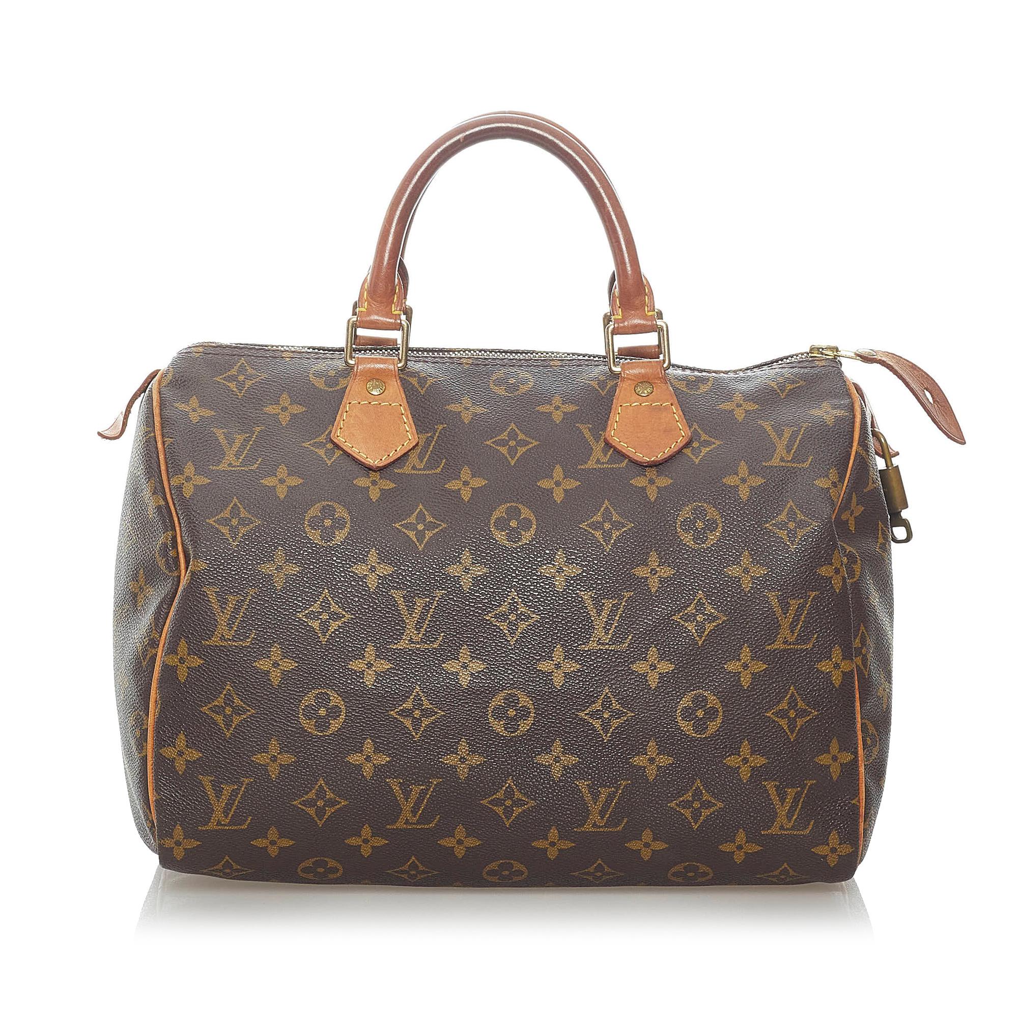 Louis Vuitton Monogram Speedy 30 (SHG-33436)