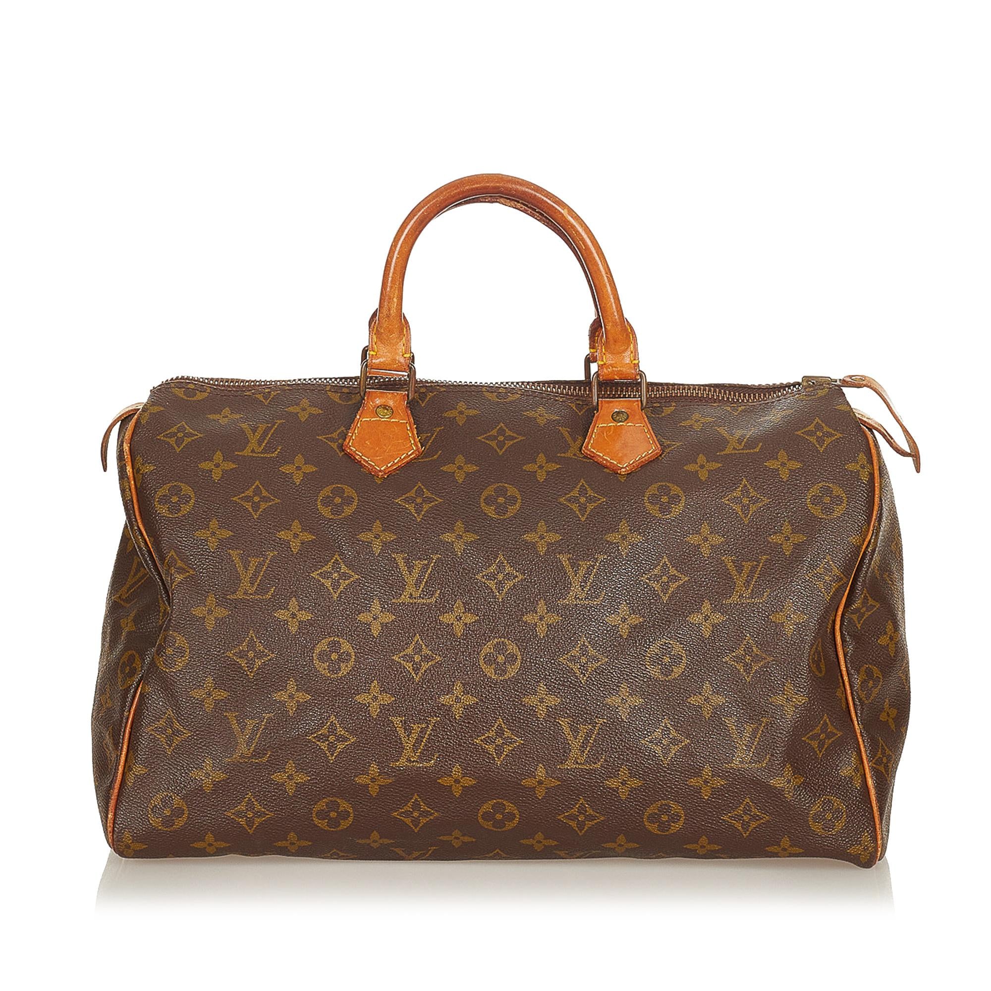 Louis Vuitton Monogram Speedy 35 (SHG-26939)