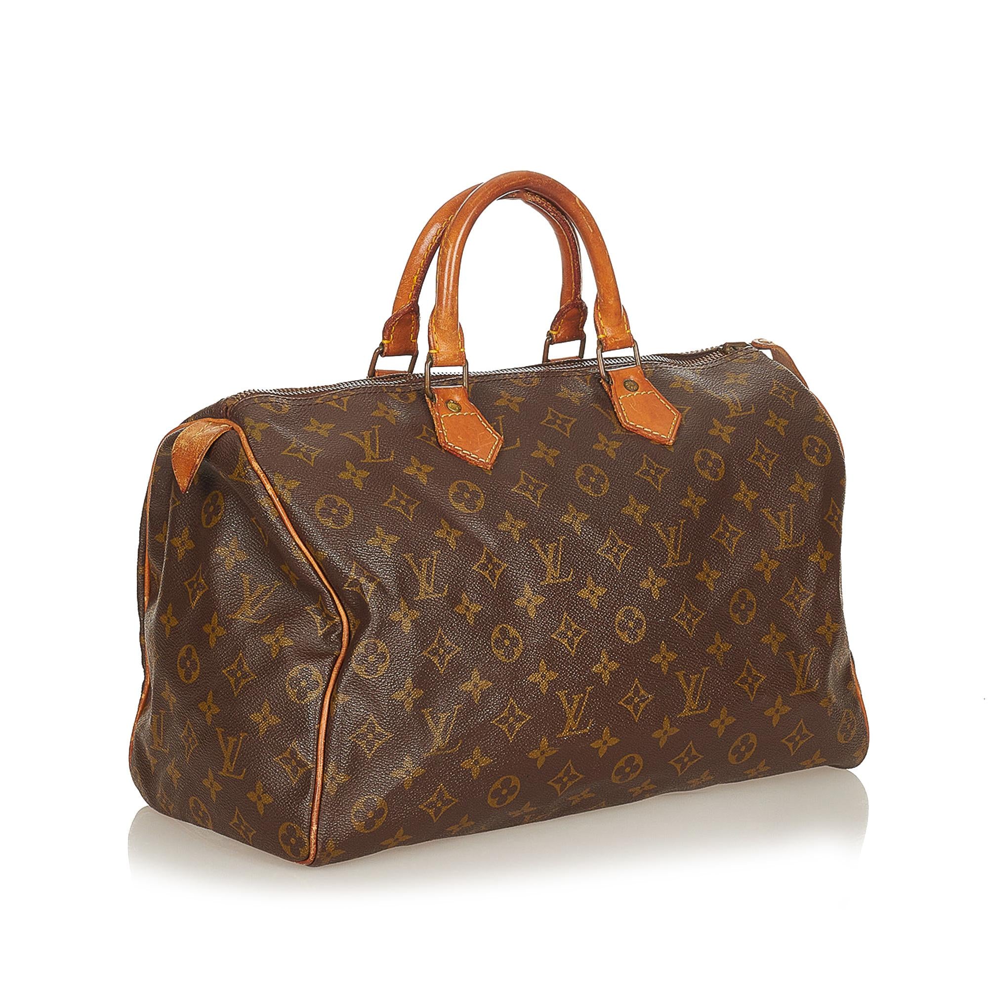 Louis Vuitton Monogram Speedy 35 (SHG-26939)