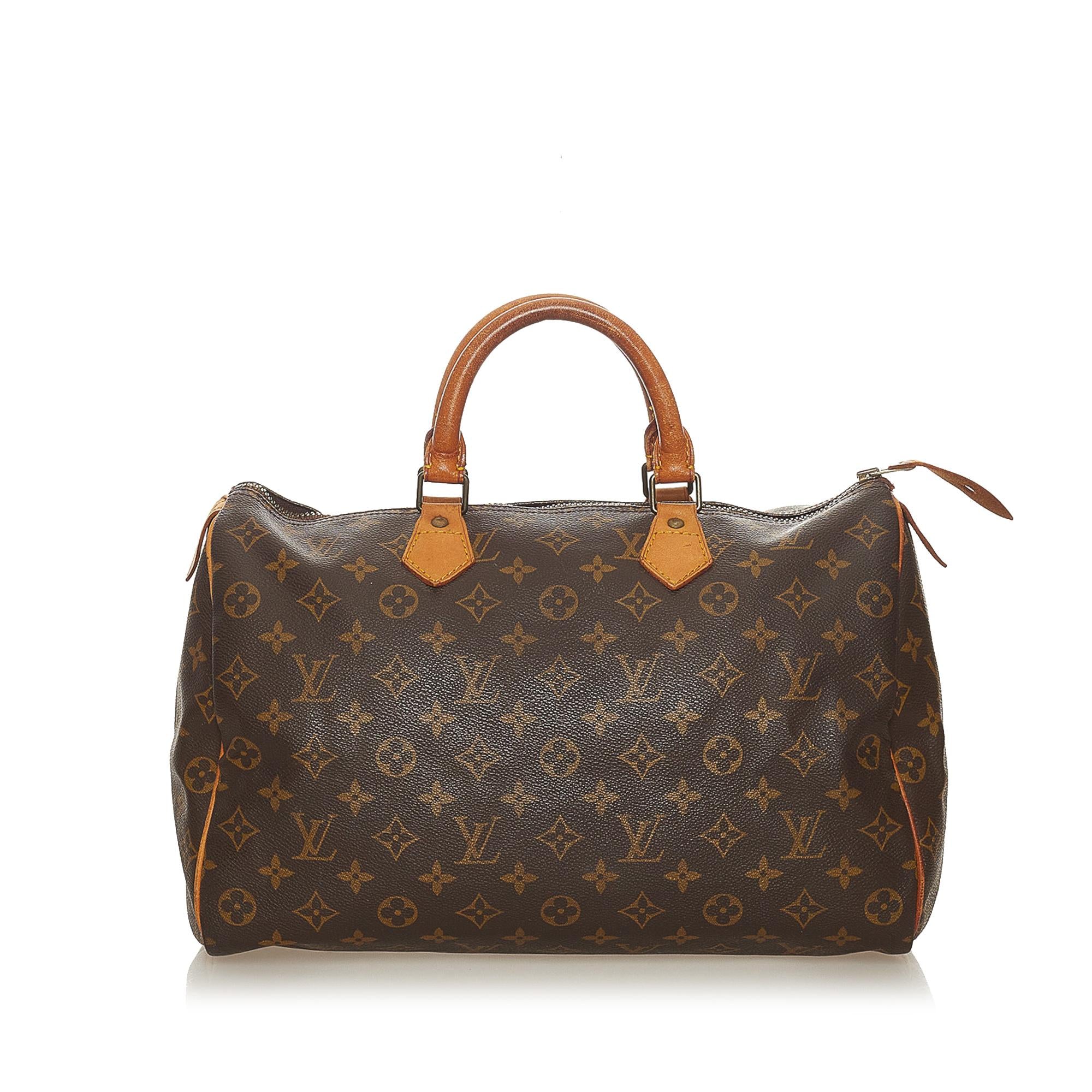 Louis Vuitton Monogram Speedy 35 (SHG-27950)