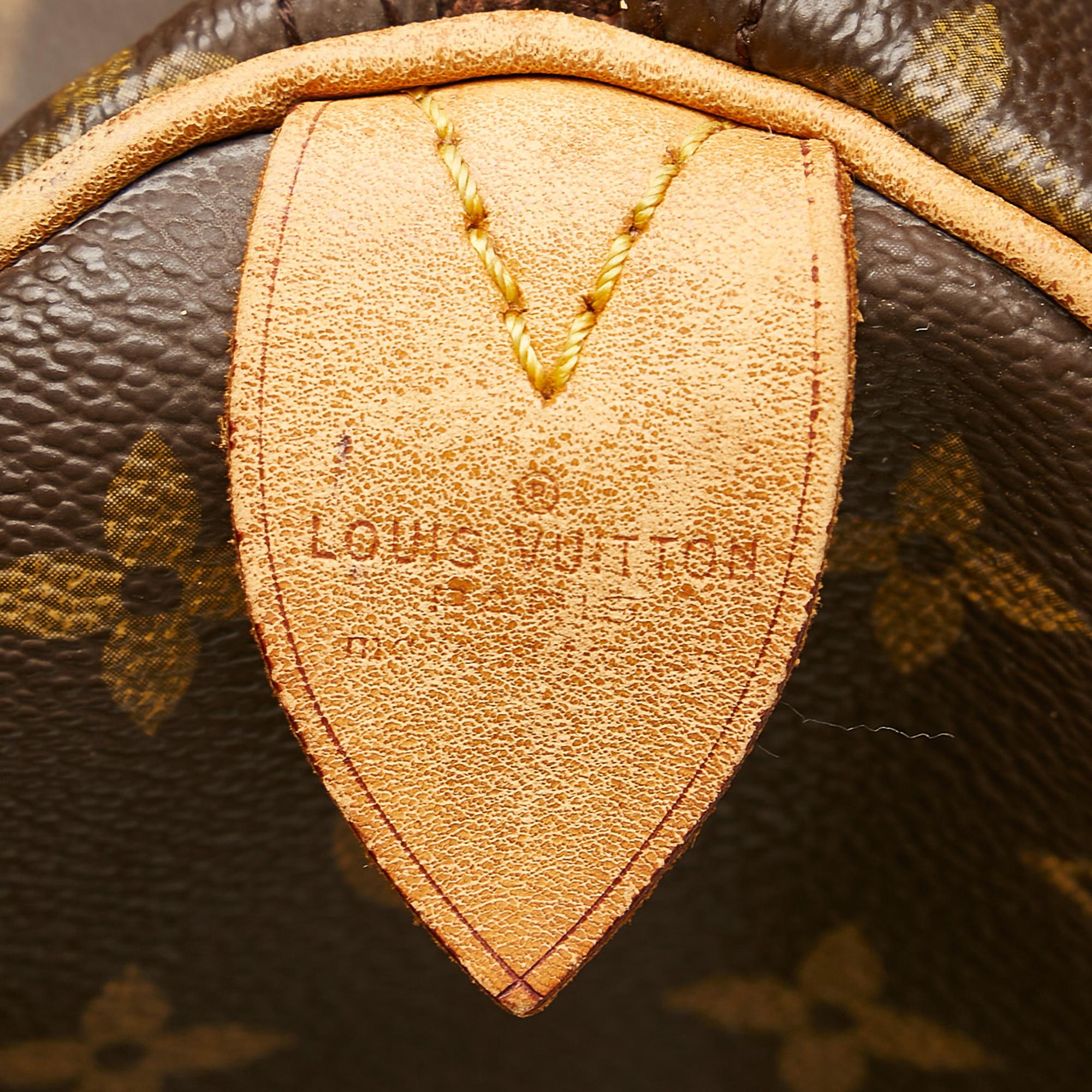 Louis Vuitton Monogram Speedy 35 (SHG-27950)