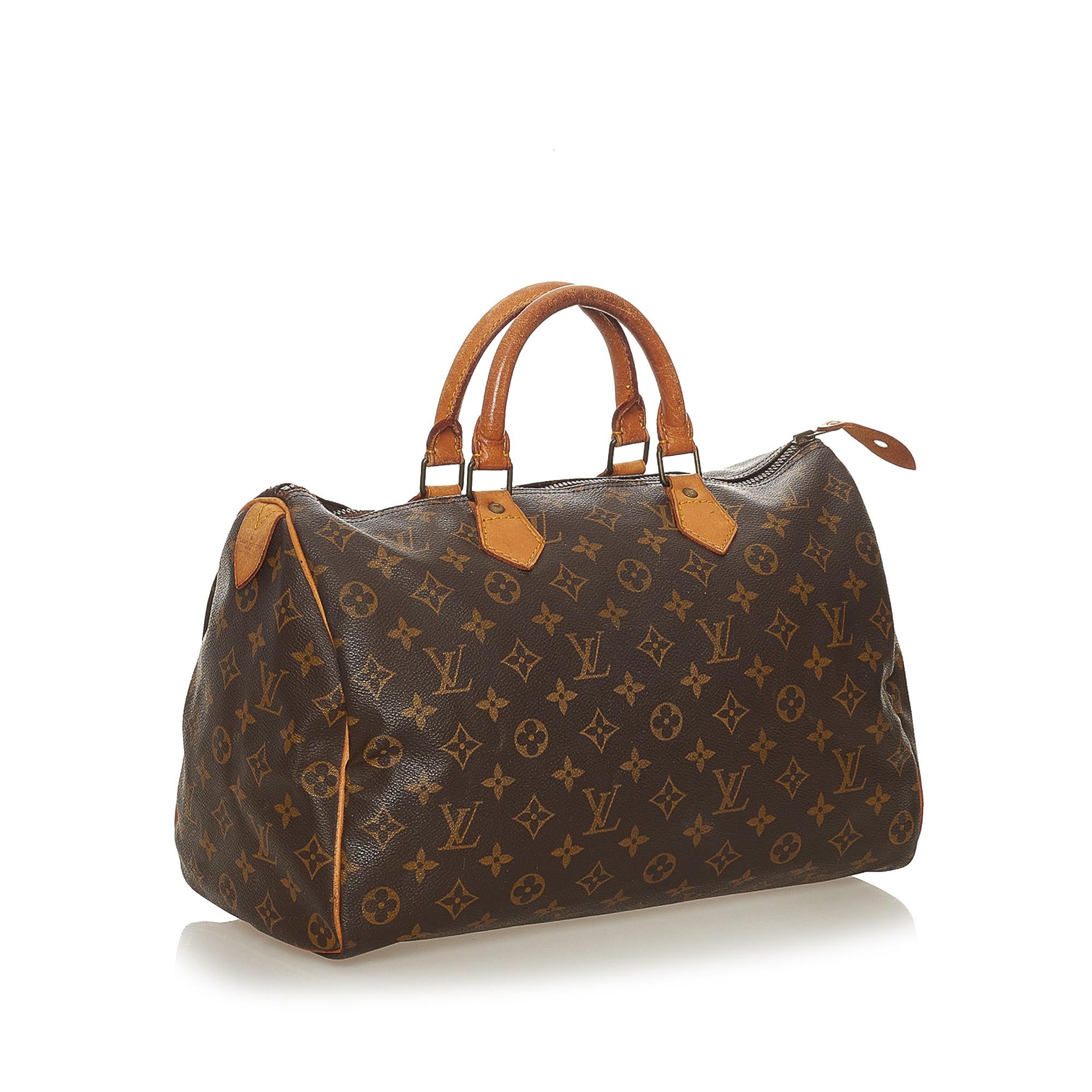 Louis Vuitton Monogram Speedy 35 (SHG-27950)