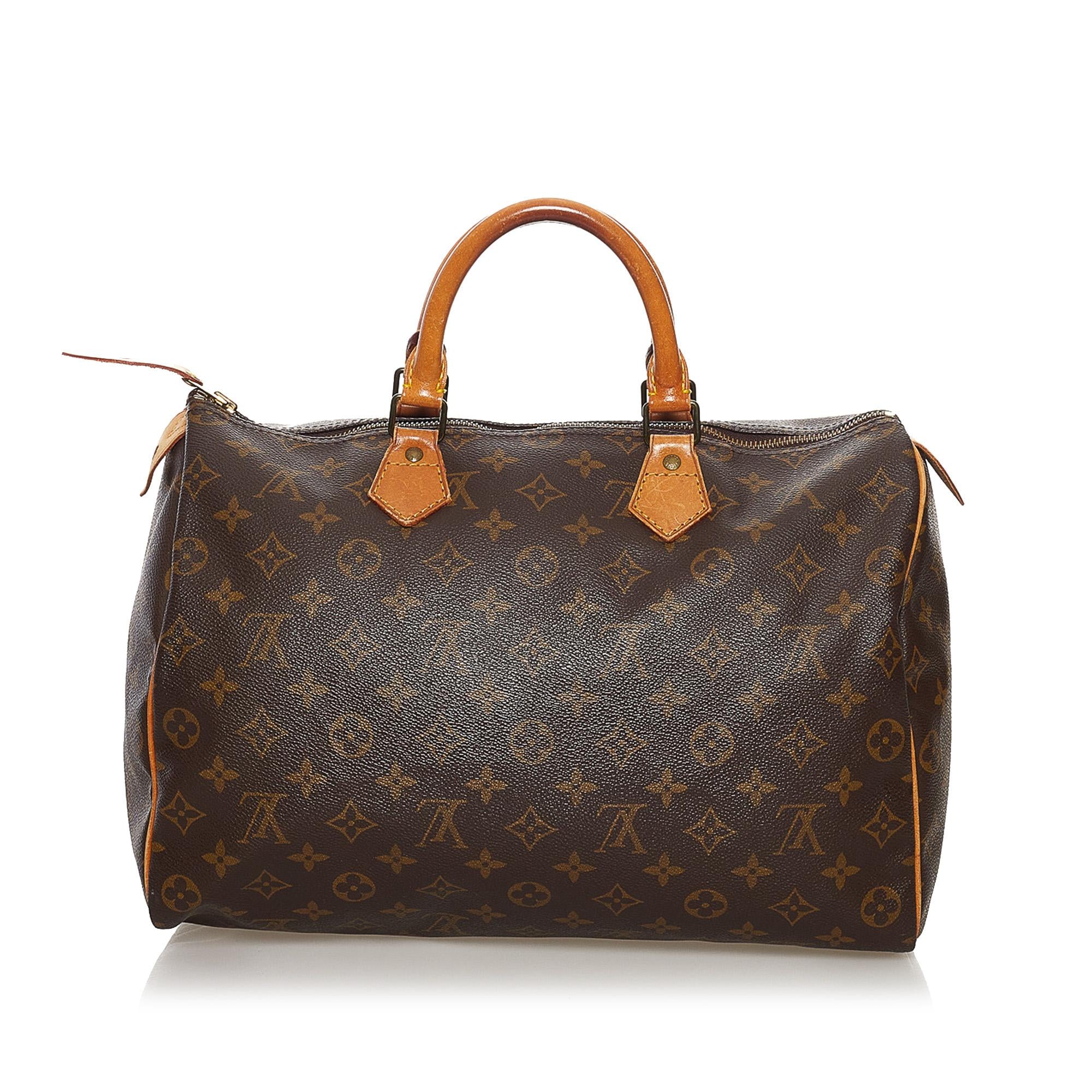Louis Vuitton Monogram Speedy 35 (SHG-34706)