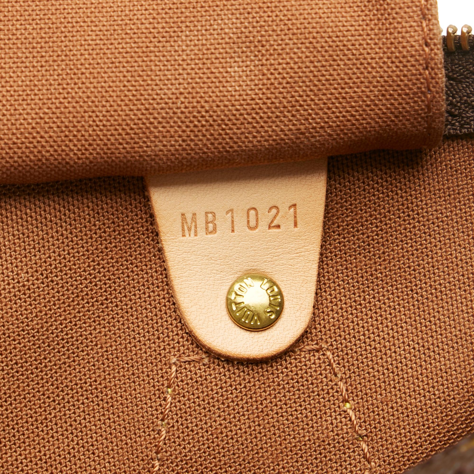 Louis Vuitton Monogram Speedy 35 (SHG-35293)