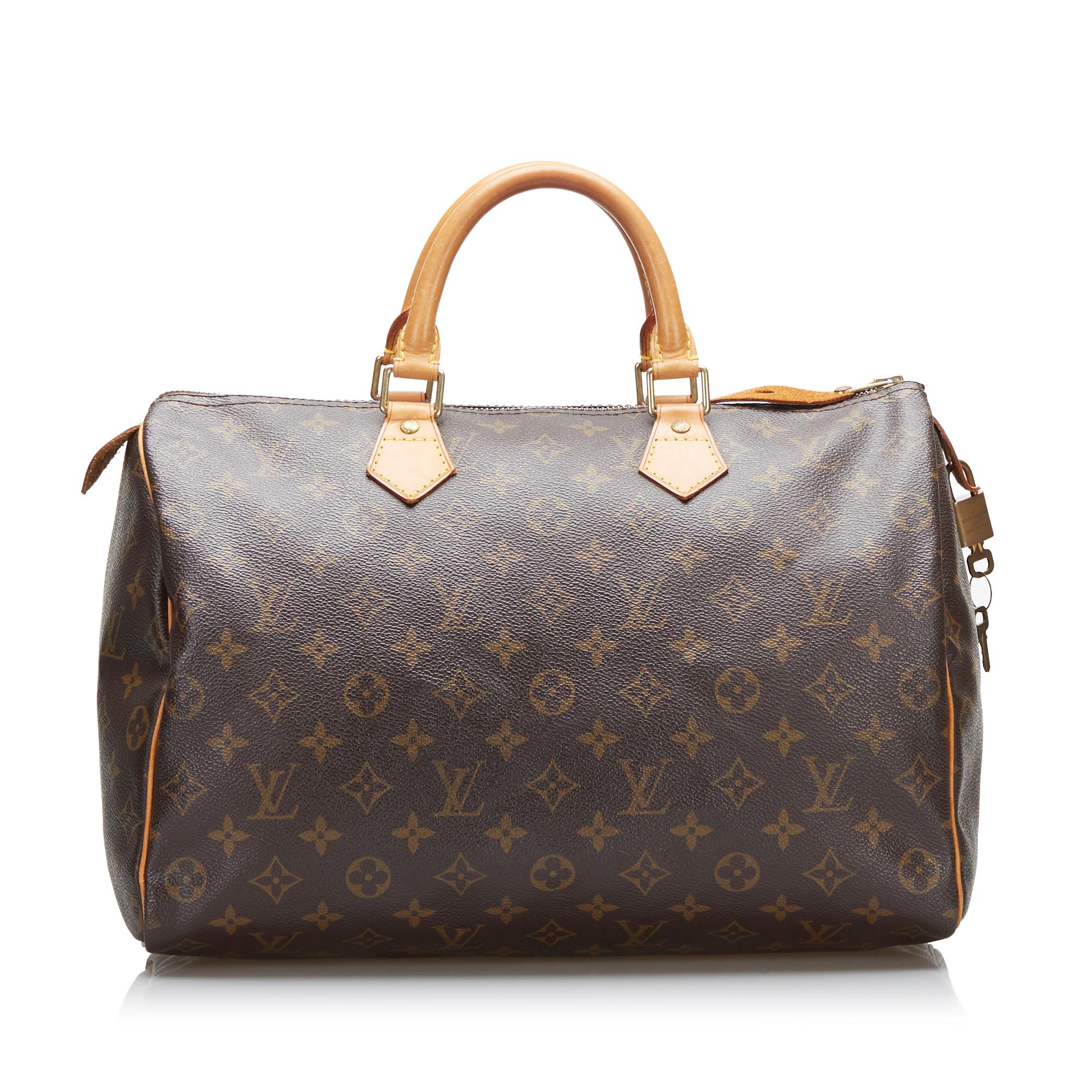 Louis Vuitton Monogram Speedy 35 (SHG-35293)