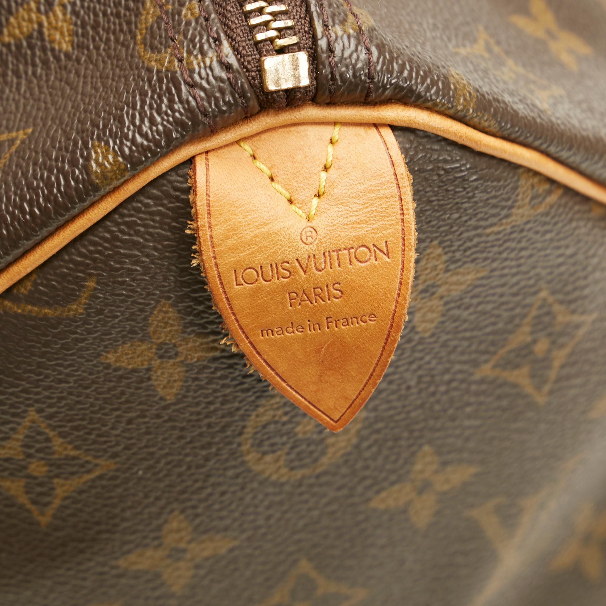 Louis Vuitton Monogram Speedy 35 (SHG-35293)