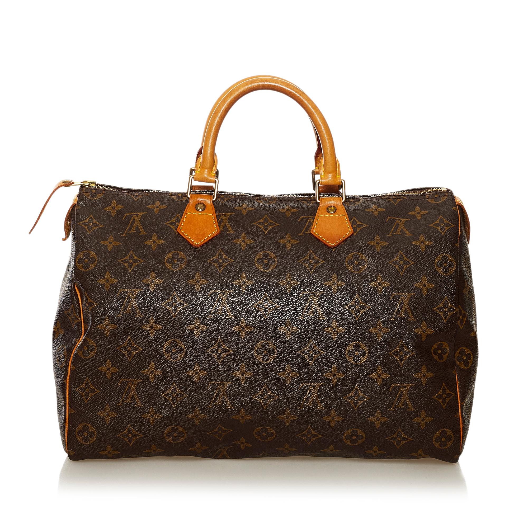 Louis Vuitton Monogram Speedy 35 (SHG-35552)