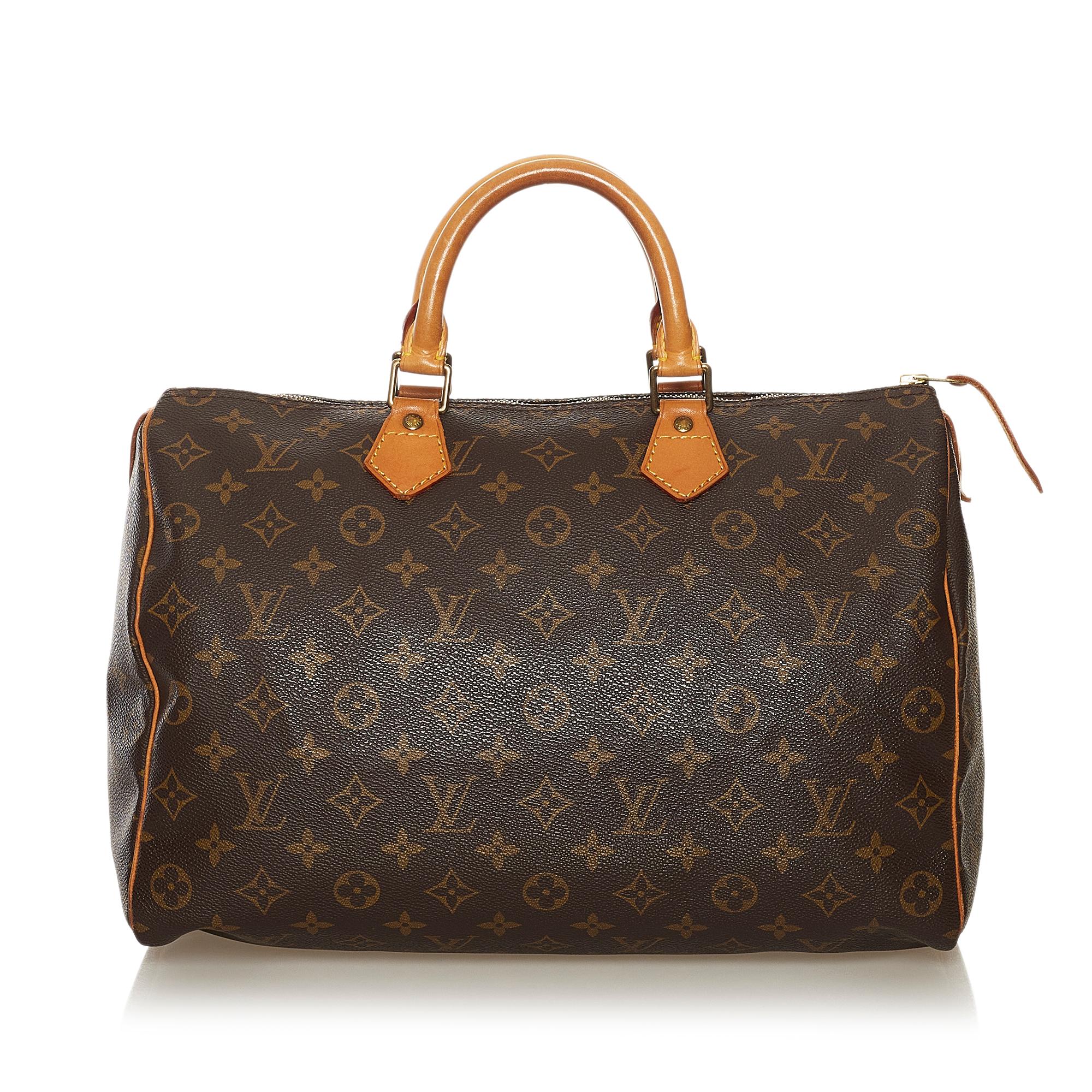 Louis Vuitton Monogram Speedy 35 (SHG-35552)