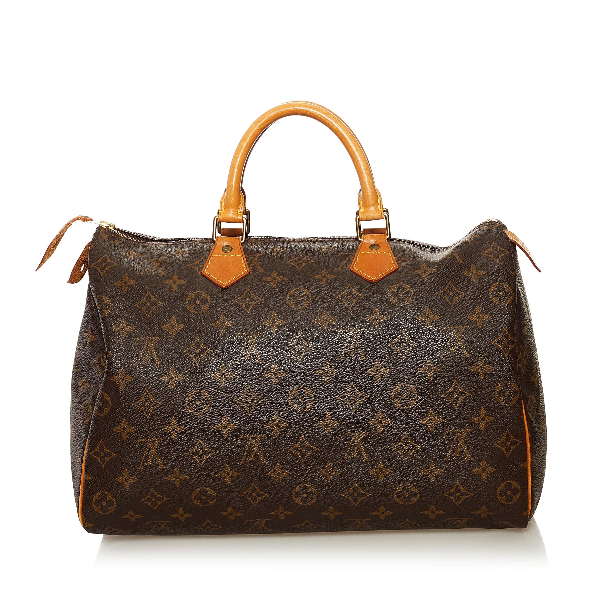 Louis Vuitton Monogram Speedy 35 (SHG-36282)