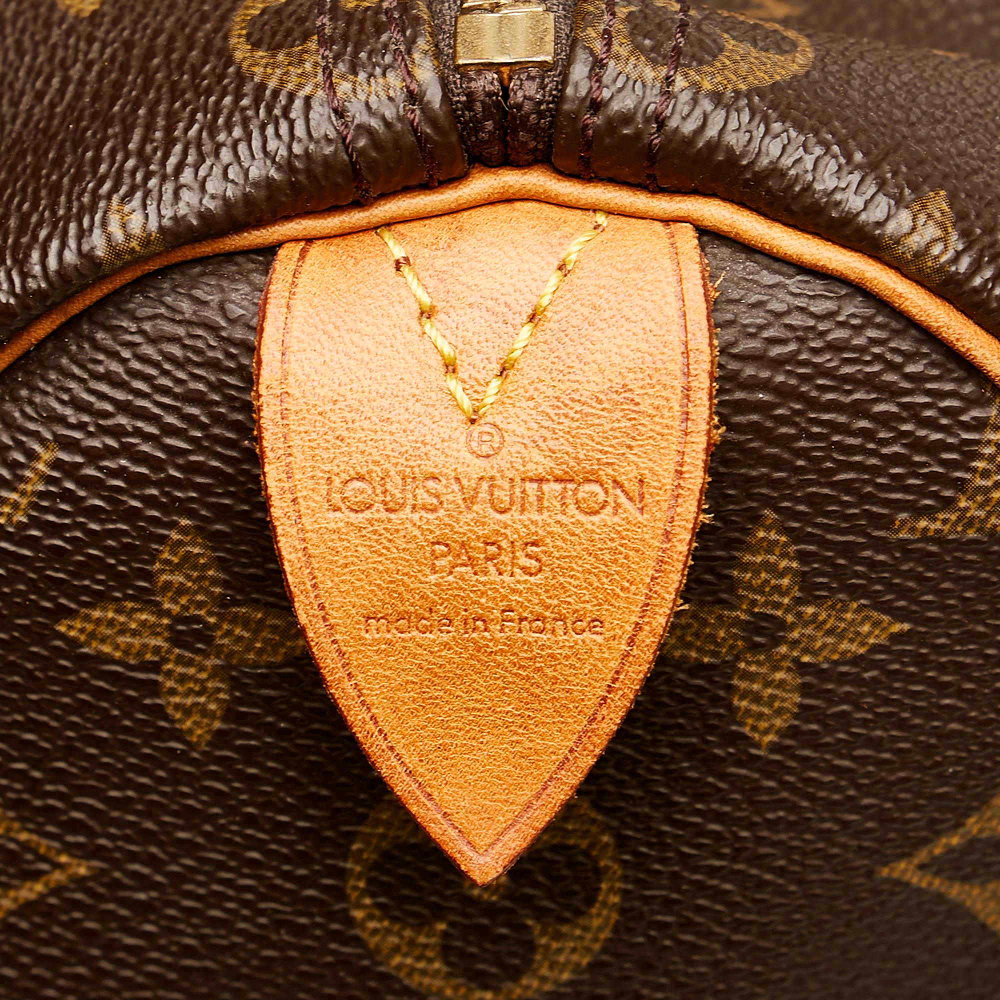 Louis Vuitton Monogram Speedy 35 (SHG-36282)