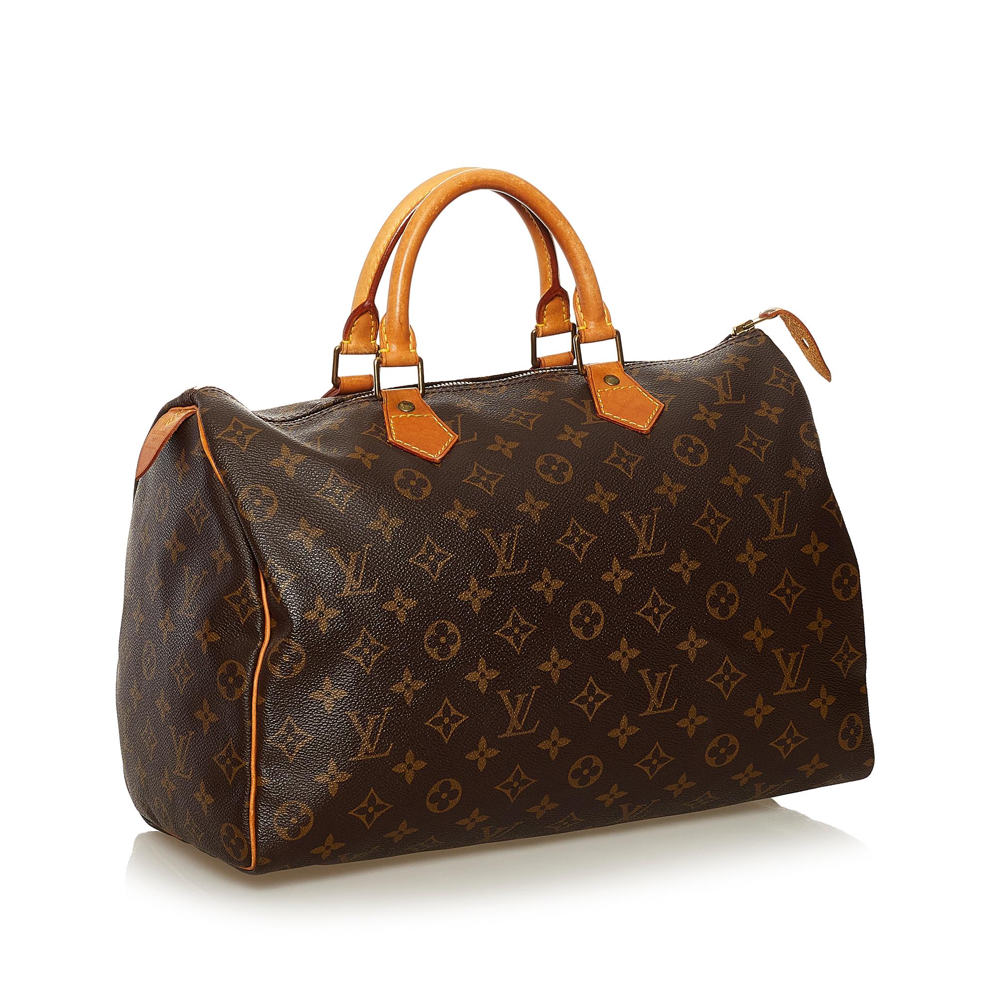 Louis Vuitton Monogram Speedy 35 (SHG-36282)