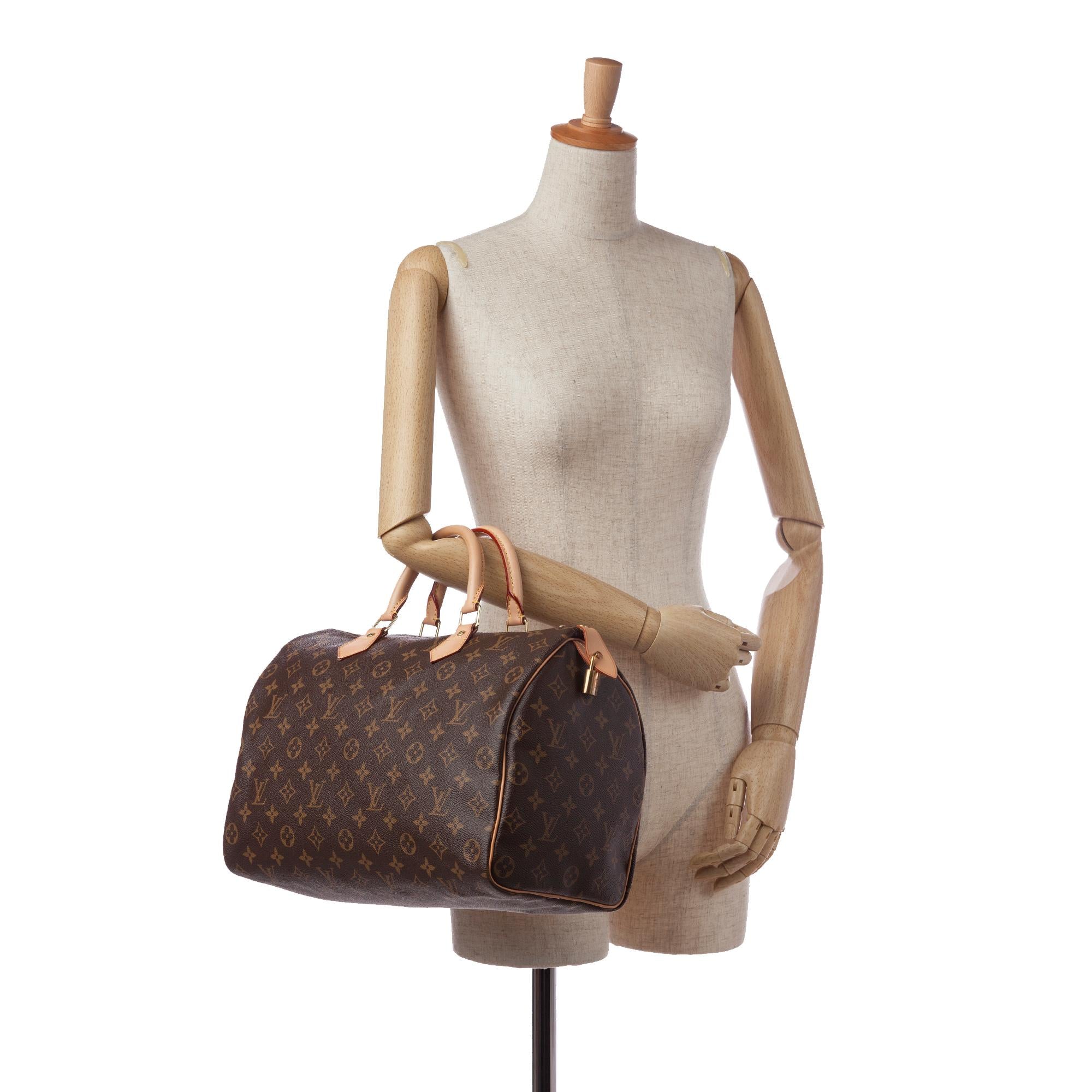 Louis Vuitton Monogram Speedy 35 (SHG-36547)