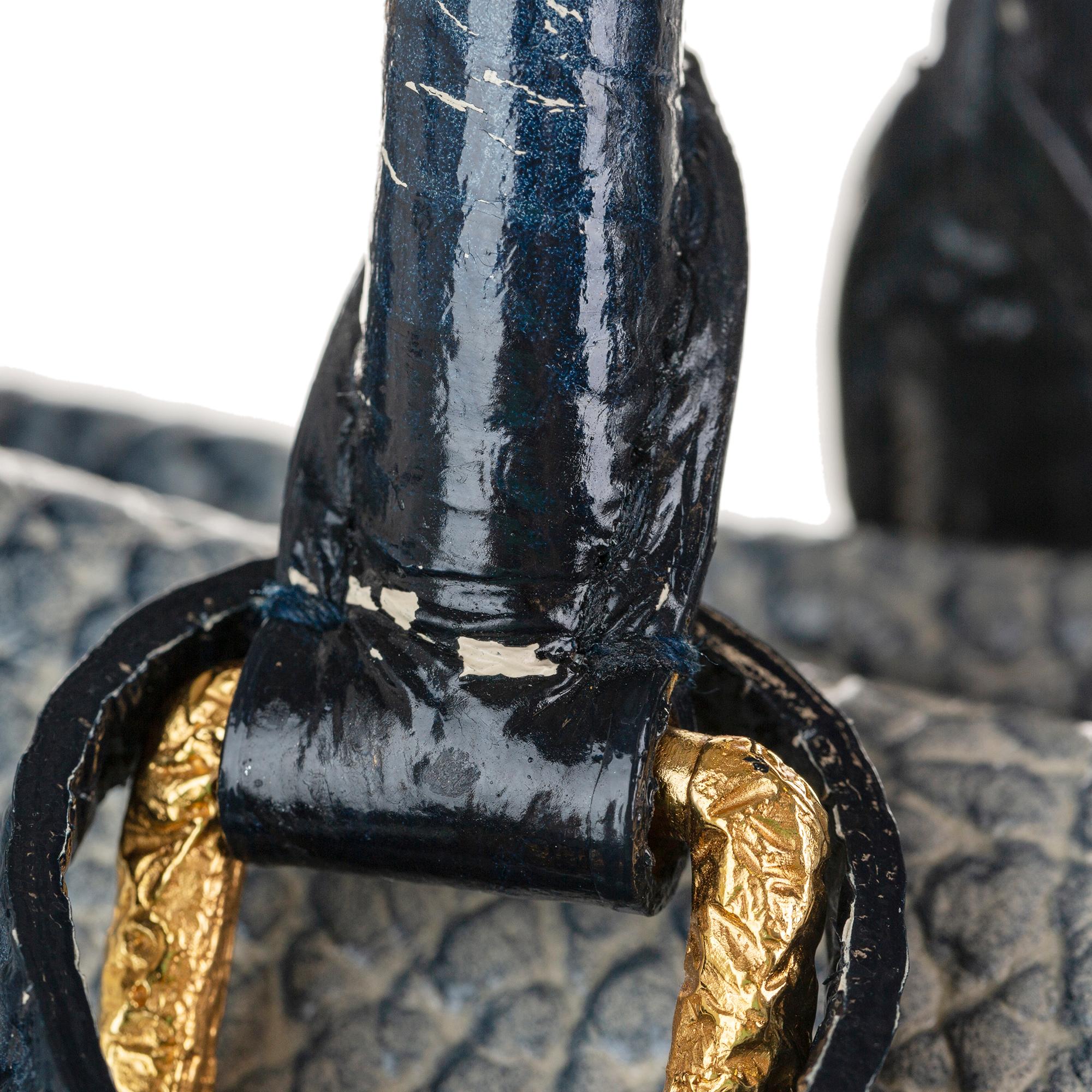 Louis Vuitton Monogram Stripes Denim Polka Dot Trunks and Bags Corsaire Tote (SHG-37846)