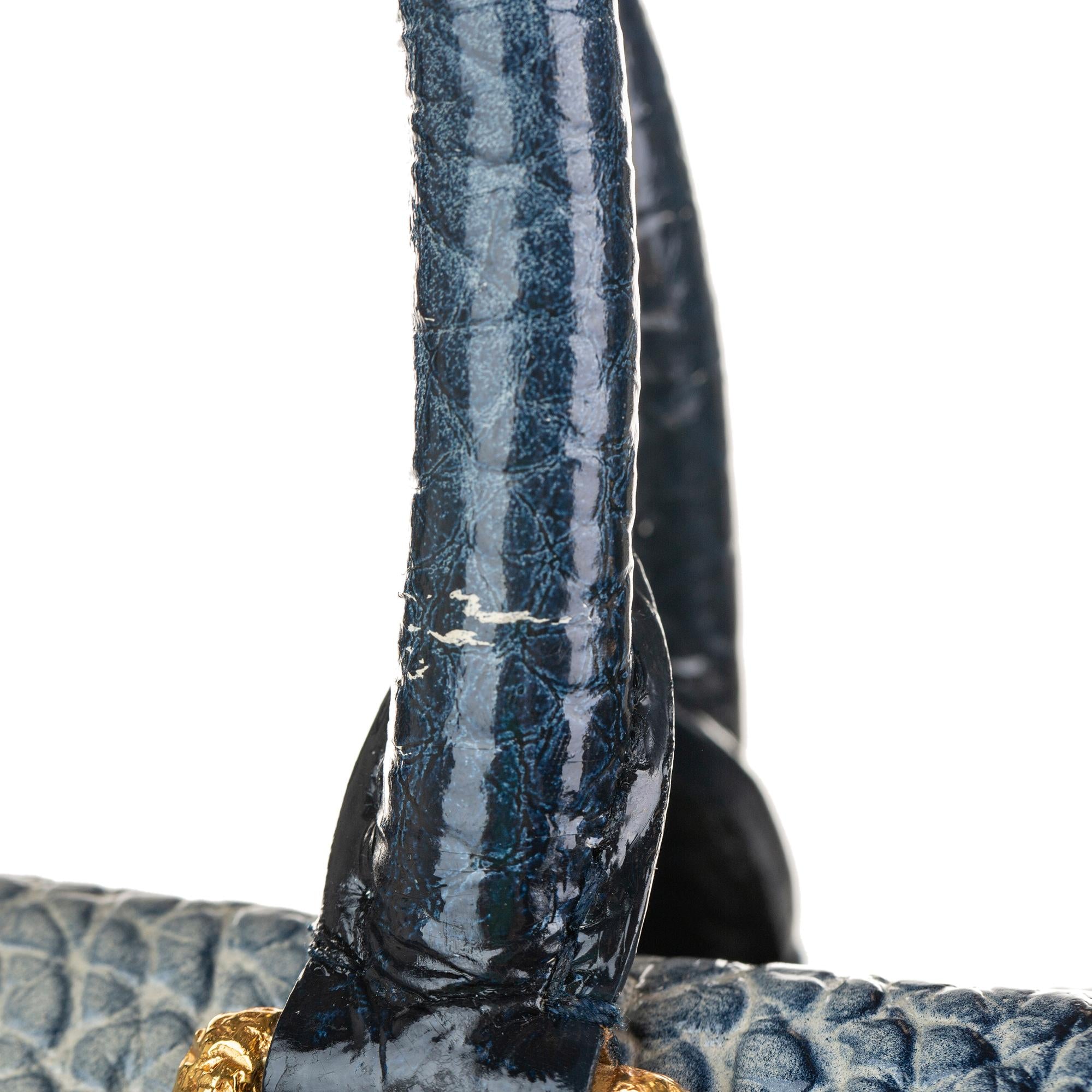 Louis Vuitton Monogram Stripes Denim Polka Dot Trunks and Bags Corsaire Tote (SHG-37846)