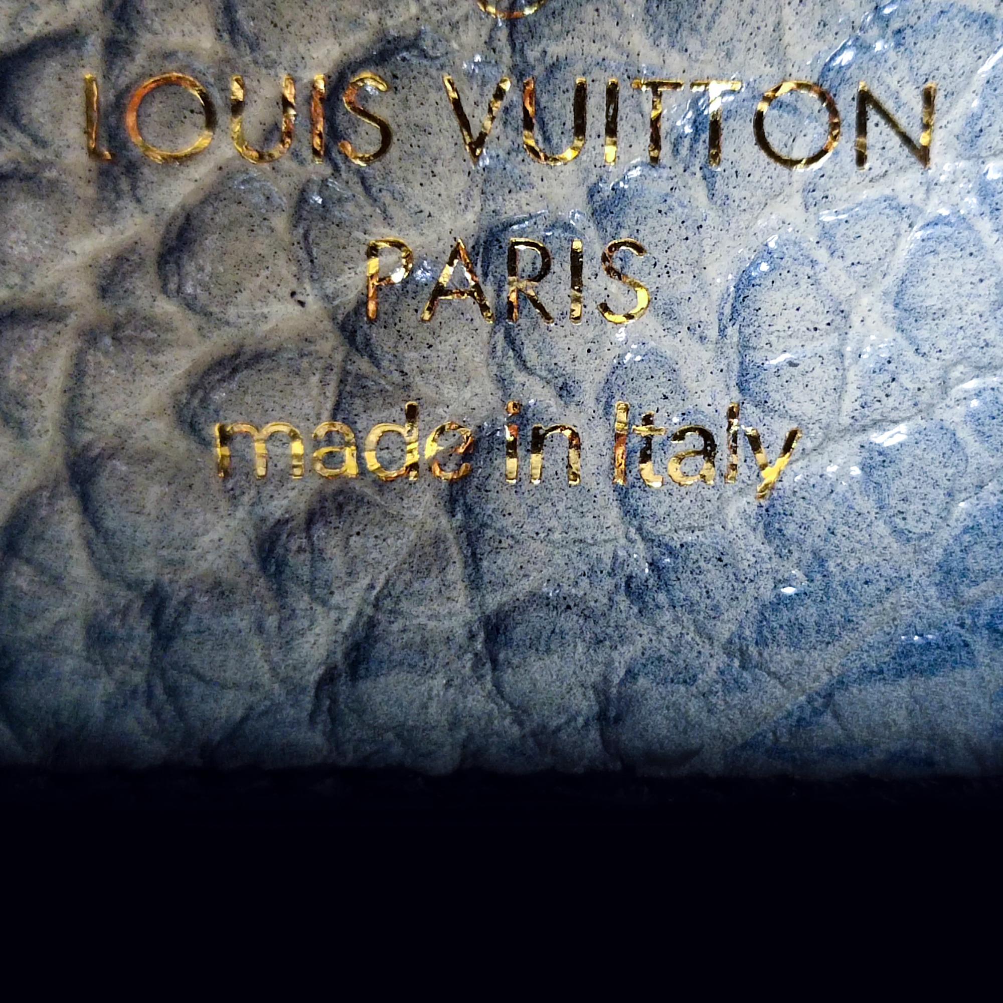 Louis Vuitton Monogram Stripes Denim Polka Dot Trunks and Bags Corsaire Tote (SHG-37846)