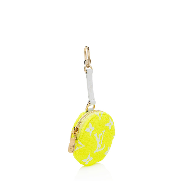 Green Louis Vuitton Monogram Tennis Ball Bag Charm Coin Pouch – Designer  Revival