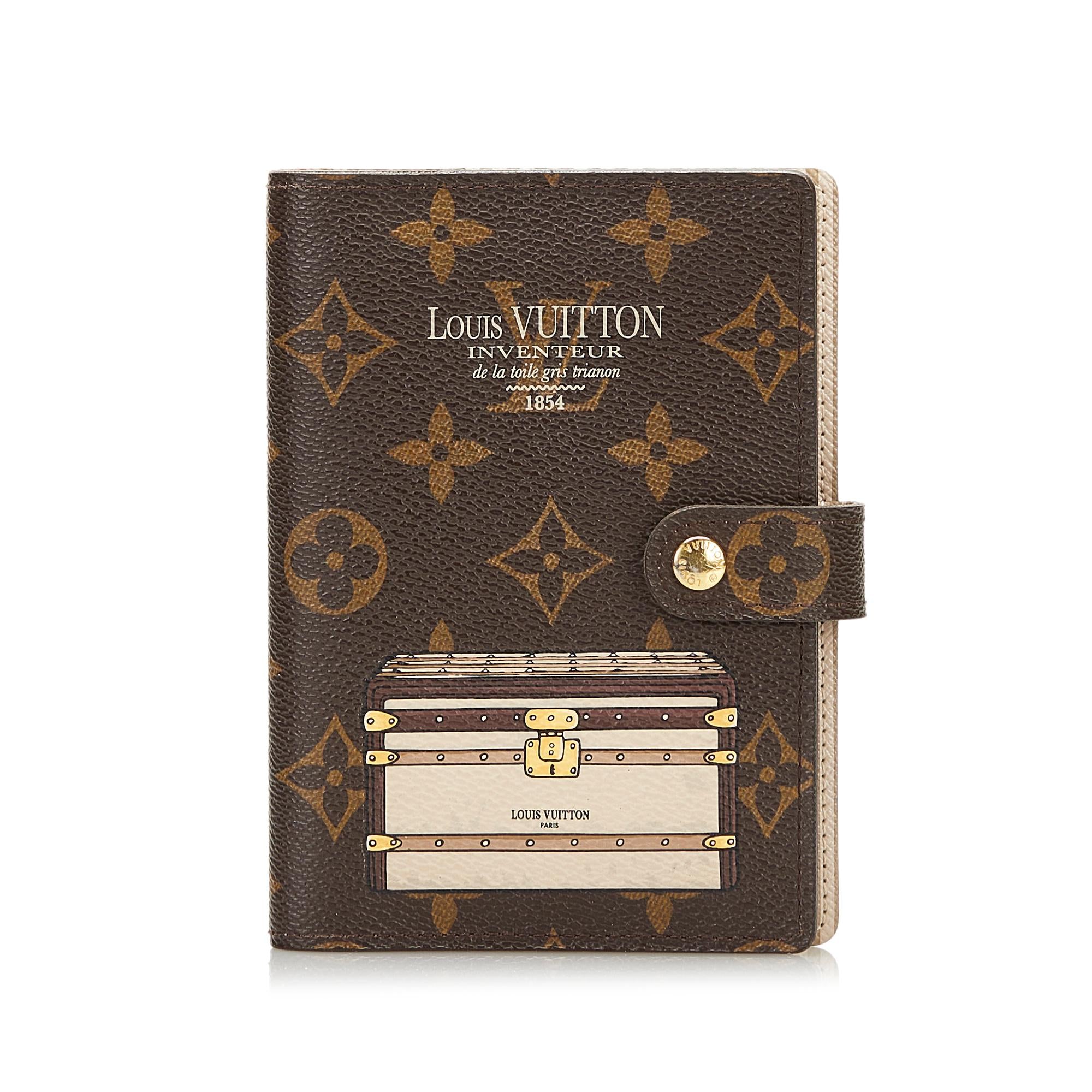 Louis Vuitton Monogram Trunks and Locks Agenda Cover (SHG-35481)