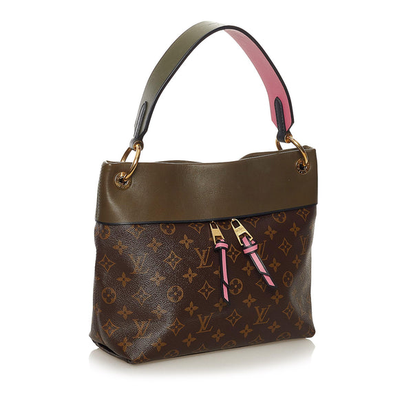 Louis Vuitton Tuileries Besace Bag Monogram Canvas with Leather Brown  121292226