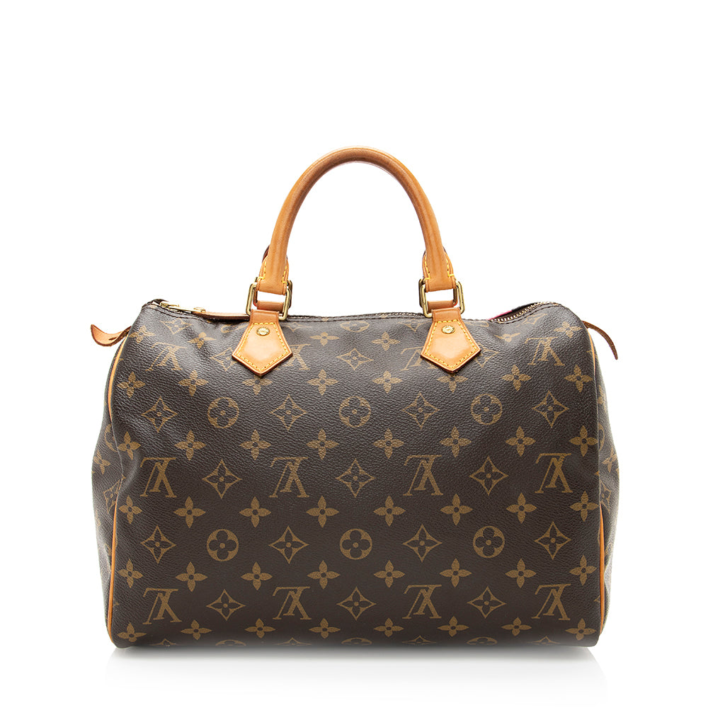 Louis Vuitton Monogram V Speedy 30 Satchel (SHF-19957)